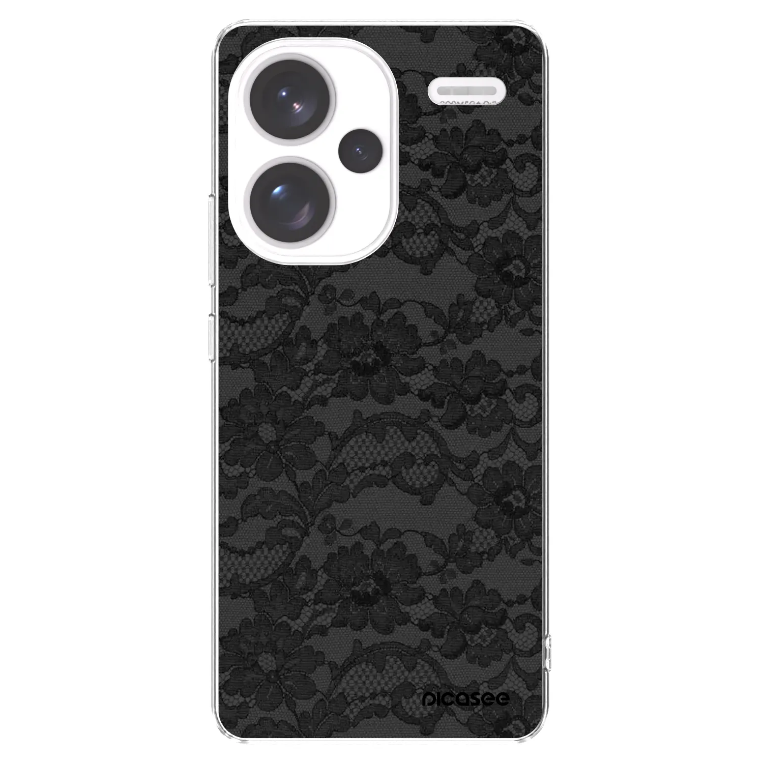 Picasee silikonowe przeźroczyste etui na Xiaomi Redmi Note 13 Pro+ 5G - Dark Elegance