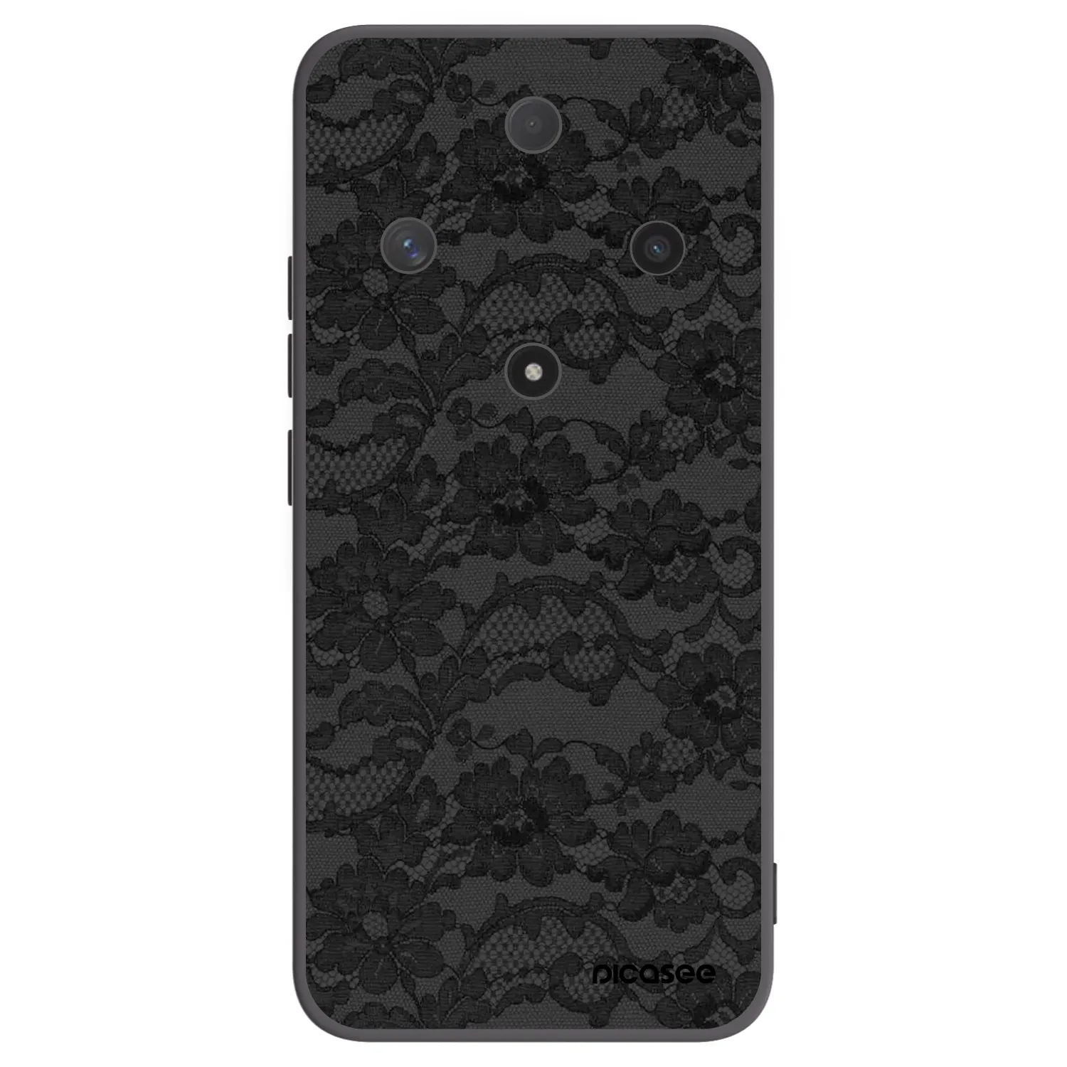 Picasee silikonowe czarne etui na Honor Magic6 Lite 5G - Dark Elegance