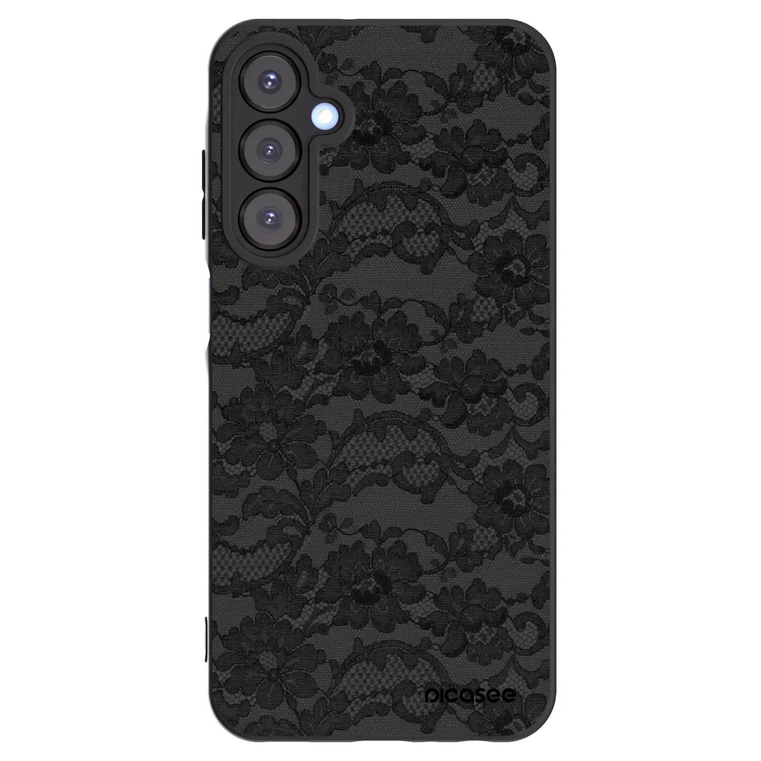 Picasee silikonowe czarne etui na Samsung Galaxy A25 A256B 5G - Dark Elegance