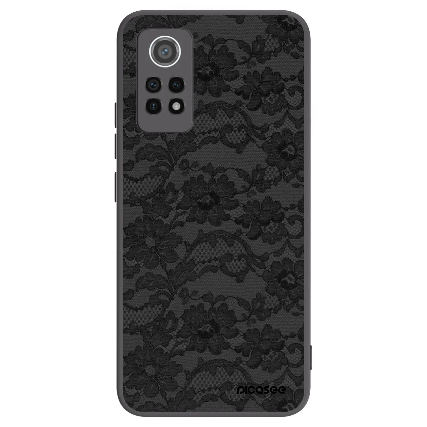 Picasee silikonowe czarne etui na Xiaomi Redmi Note 12 Pro 4G - Dark Elegance