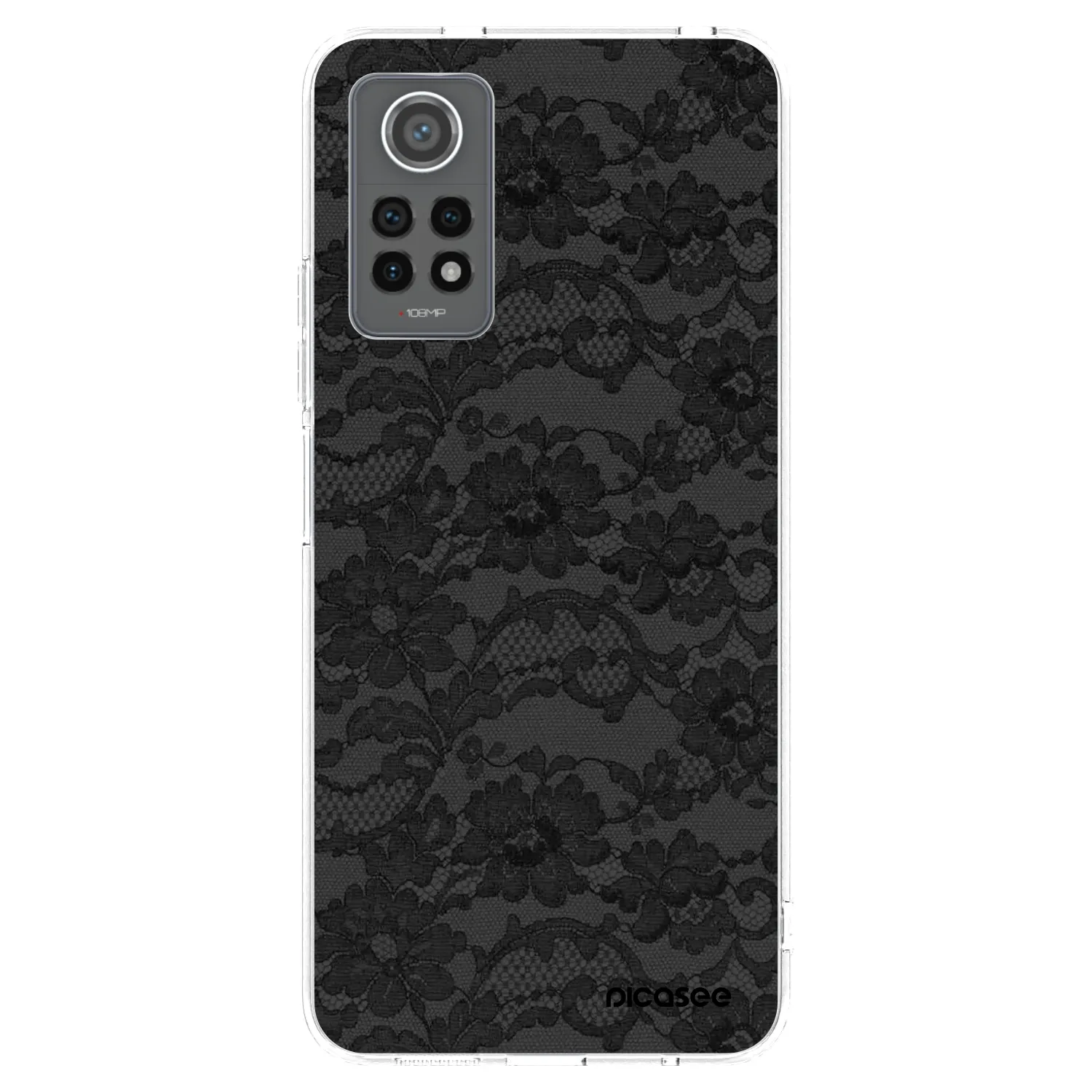 Picasee silikonowe przeźroczyste etui na Xiaomi Redmi Note 12 Pro 4G - Dark Elegance
