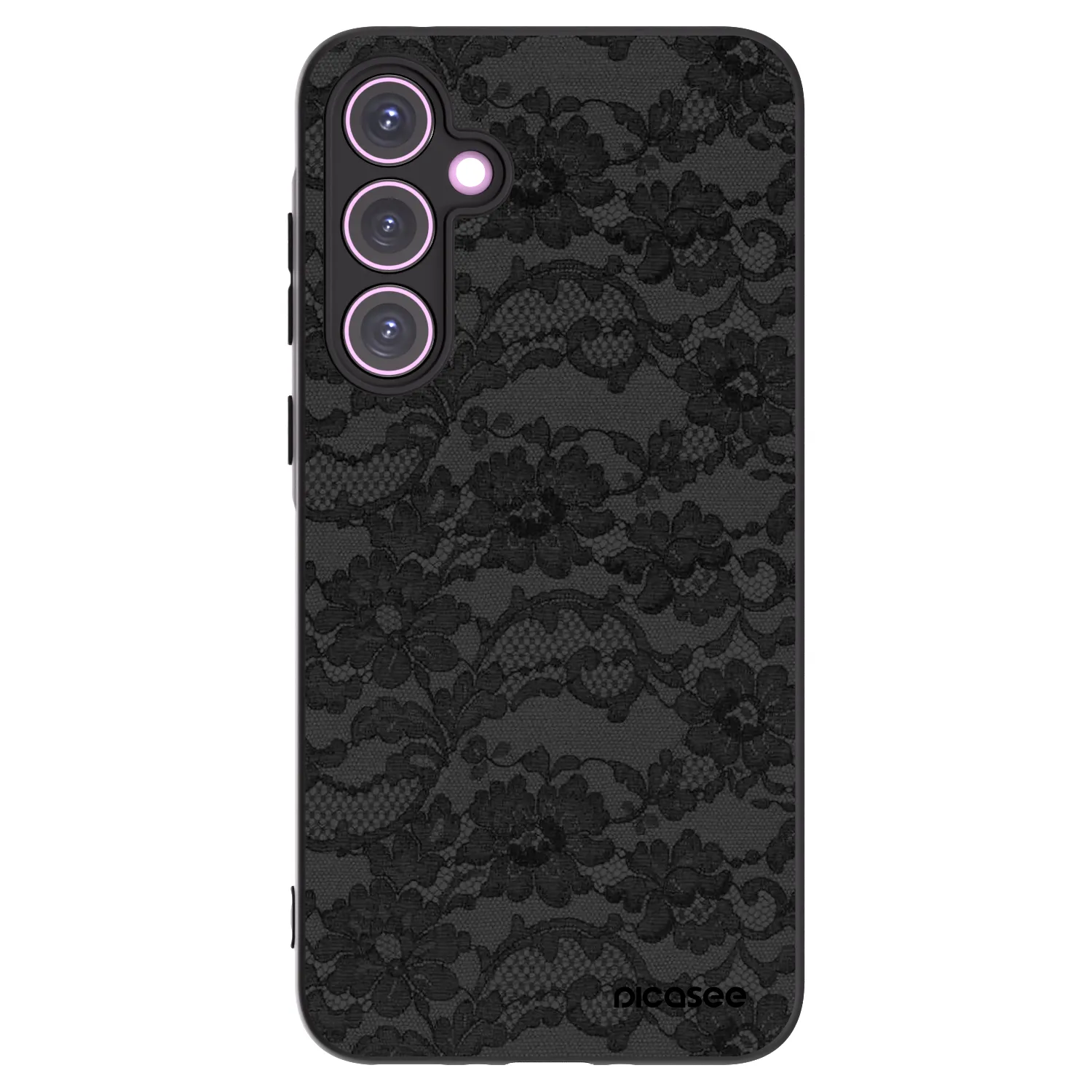 Picasee silikonowe czarne etui na Samsung Galaxy A35 5G A356B - Dark Elegance
