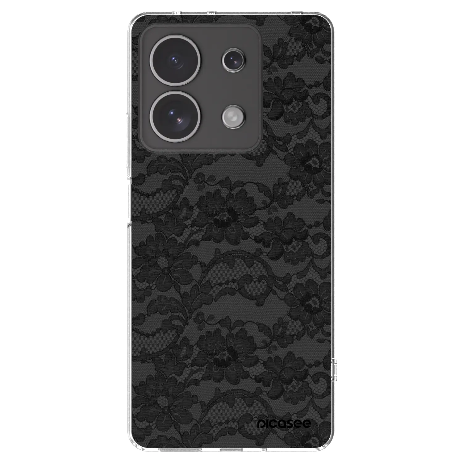Picasee silikonowe przeźroczyste etui na Xiaomi Redmi Note 13 4G - Dark Elegance