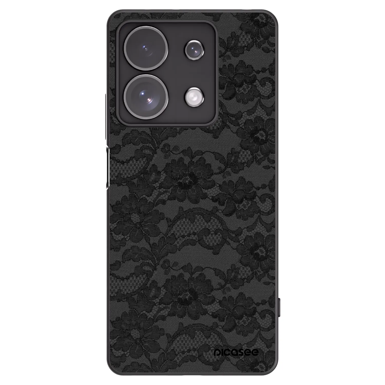 Picasee silikonowe czarne etui na Xiaomi Redmi Note 13 Pro 4G - Dark Elegance