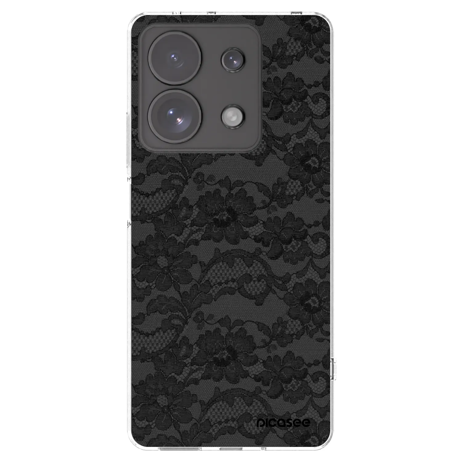 Picasee silikonowe przeźroczyste etui na Xiaomi Redmi Note 13 Pro 4G - Dark Elegance