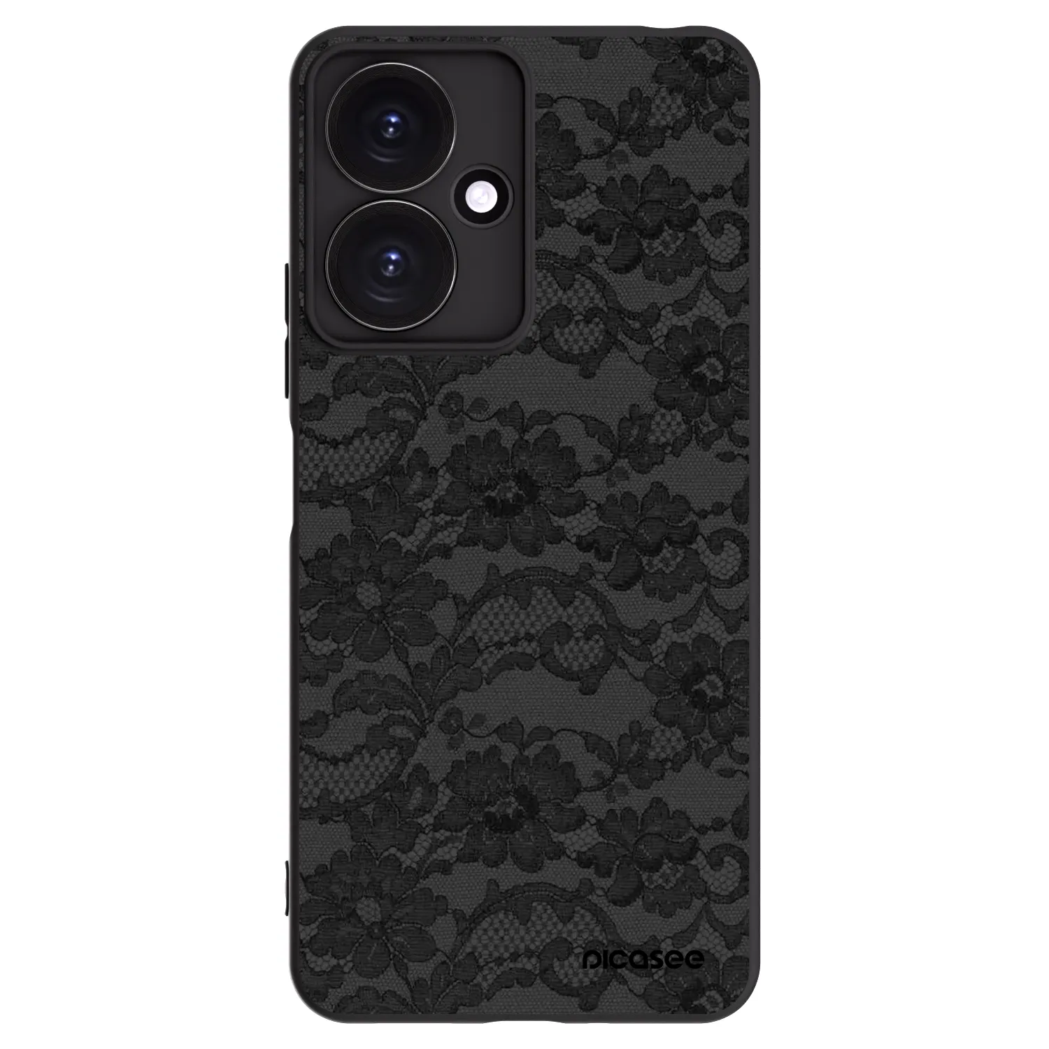 Picasee silikonowe czarne etui na Xiaomi Redmi 13C 5G - Dark Elegance
