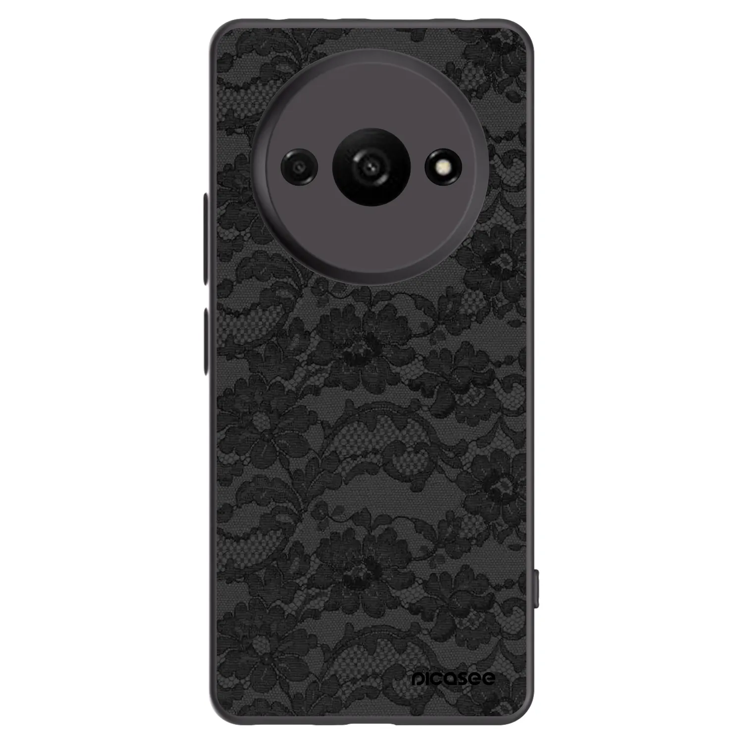 Picasee silikonowe czarne etui na Xiaomi Redmi A3 - Dark Elegance