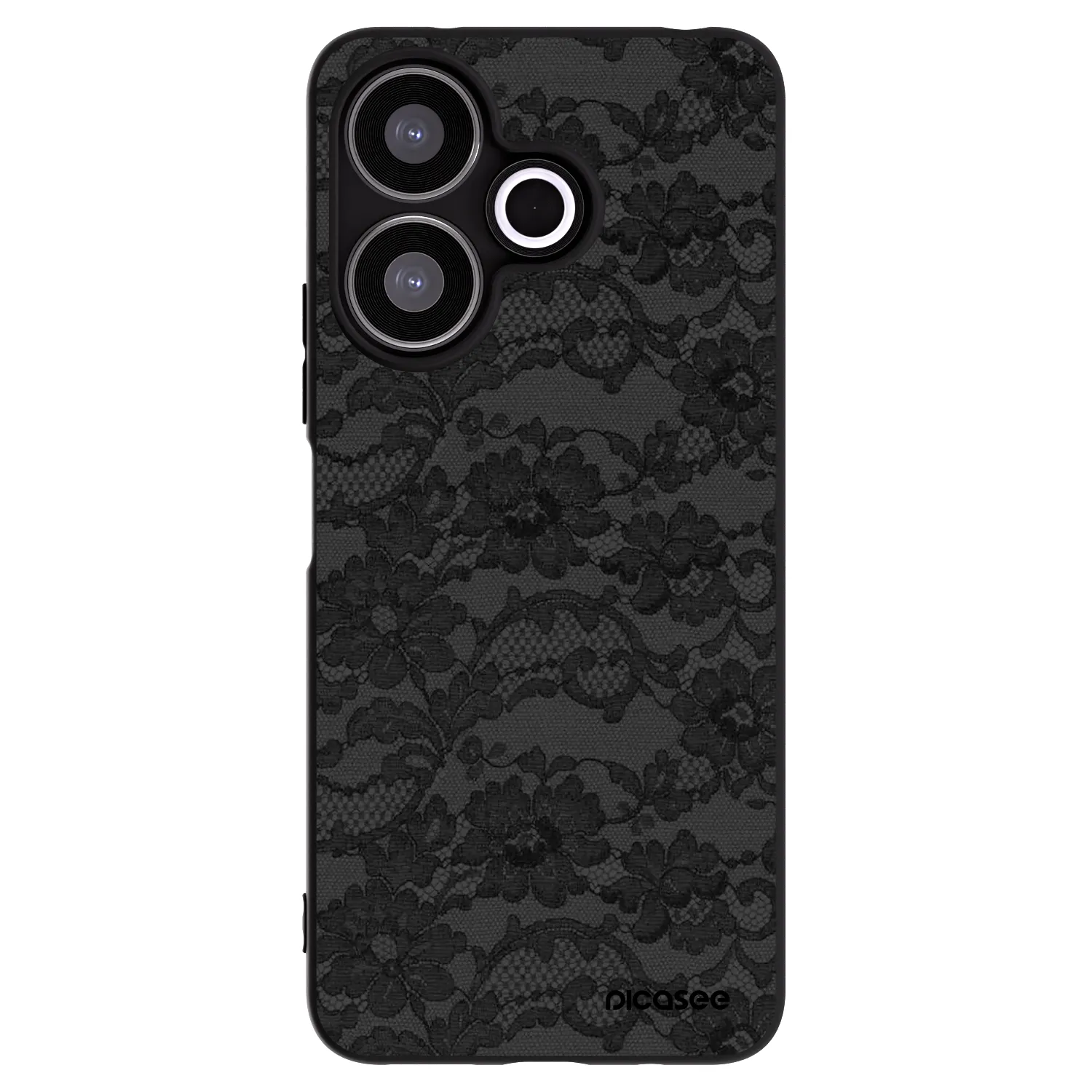 Picasee silikonowe czarne etui na Xiaomi Redmi 13 4G - Dark Elegance