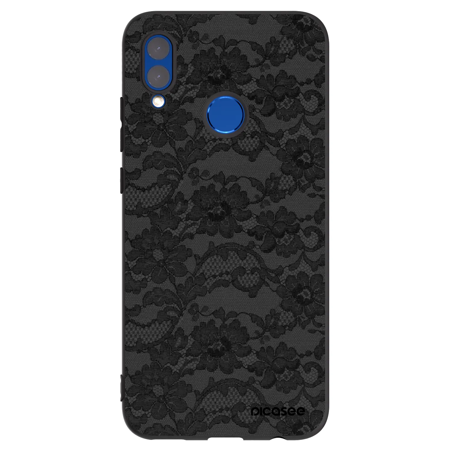 Picasee silikonowe czarne etui na Honor 10 Lite - Dark Elegance