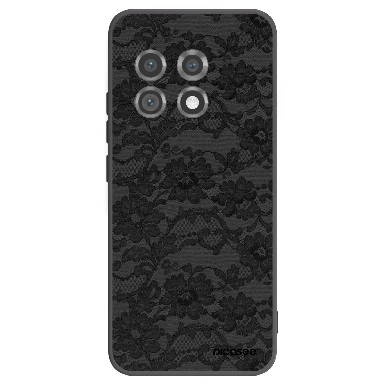Picasee silikonowe czarne etui na OnePlus 11 5G - Dark Elegance