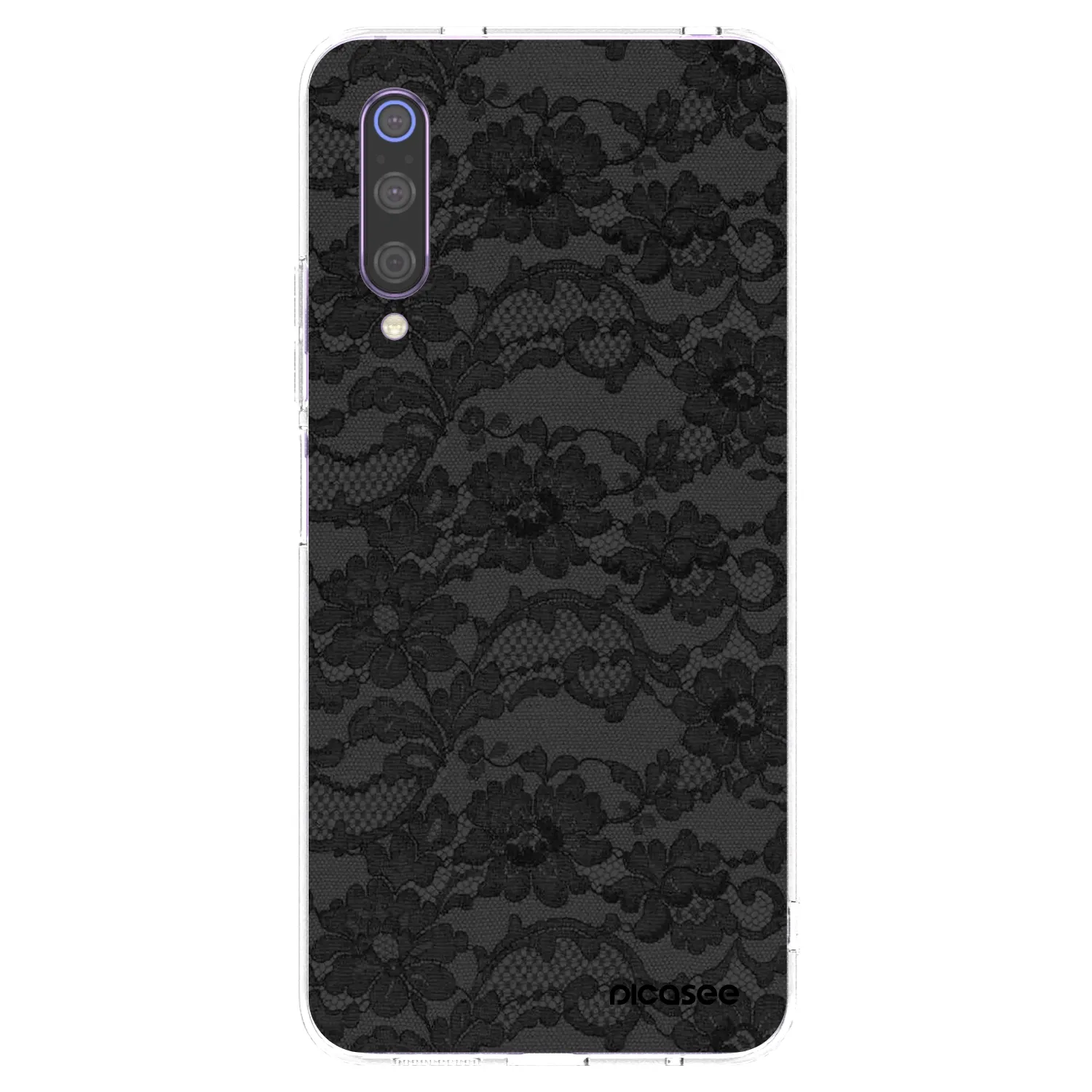 Picasee silikonowe przeźroczyste etui na Xiaomi Mi 9 - Dark Elegance
