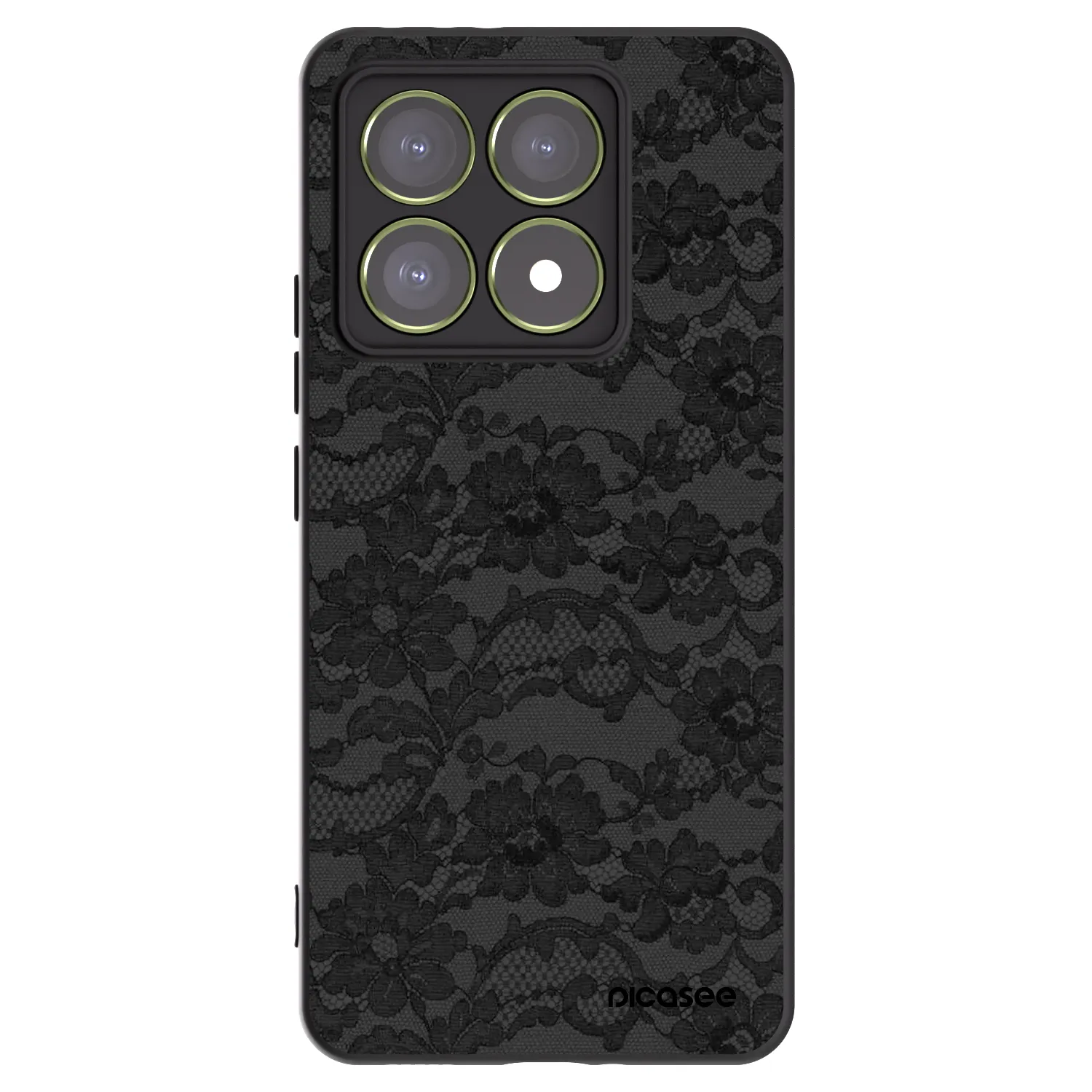Picasee silikonowe czarne etui na Xiaomi 14T - Dark Elegance