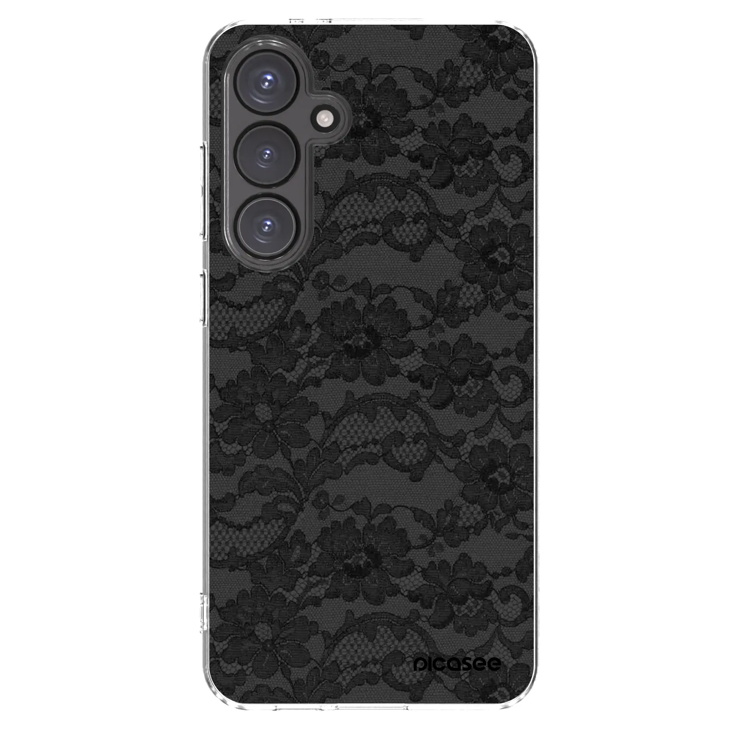 Picasee silikonowe przeźroczyste etui na Samsung Galaxy S24 FE S721B - Dark Elegance