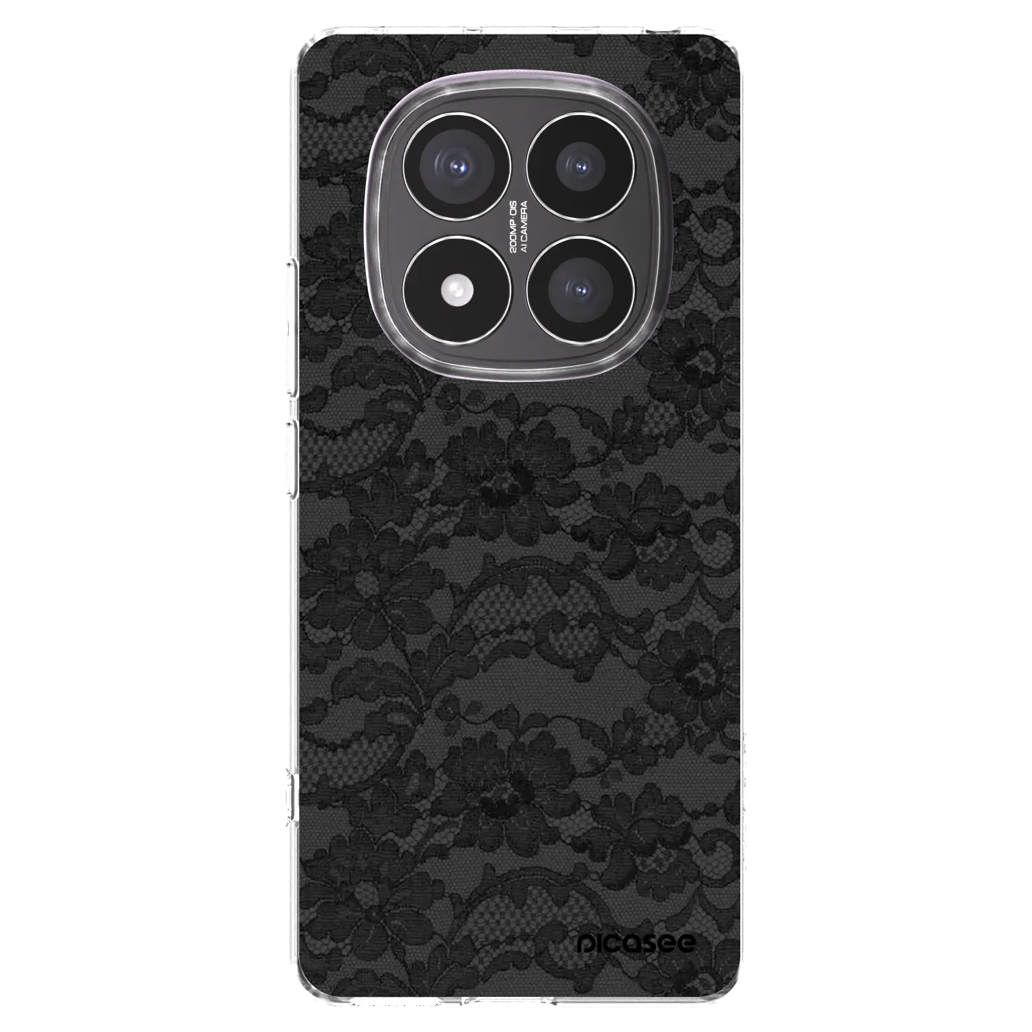 Picasee silikonowe przeźroczyste etui na Xiaomi Redmi Note 14 Pro+ 5G - Dark Elegance