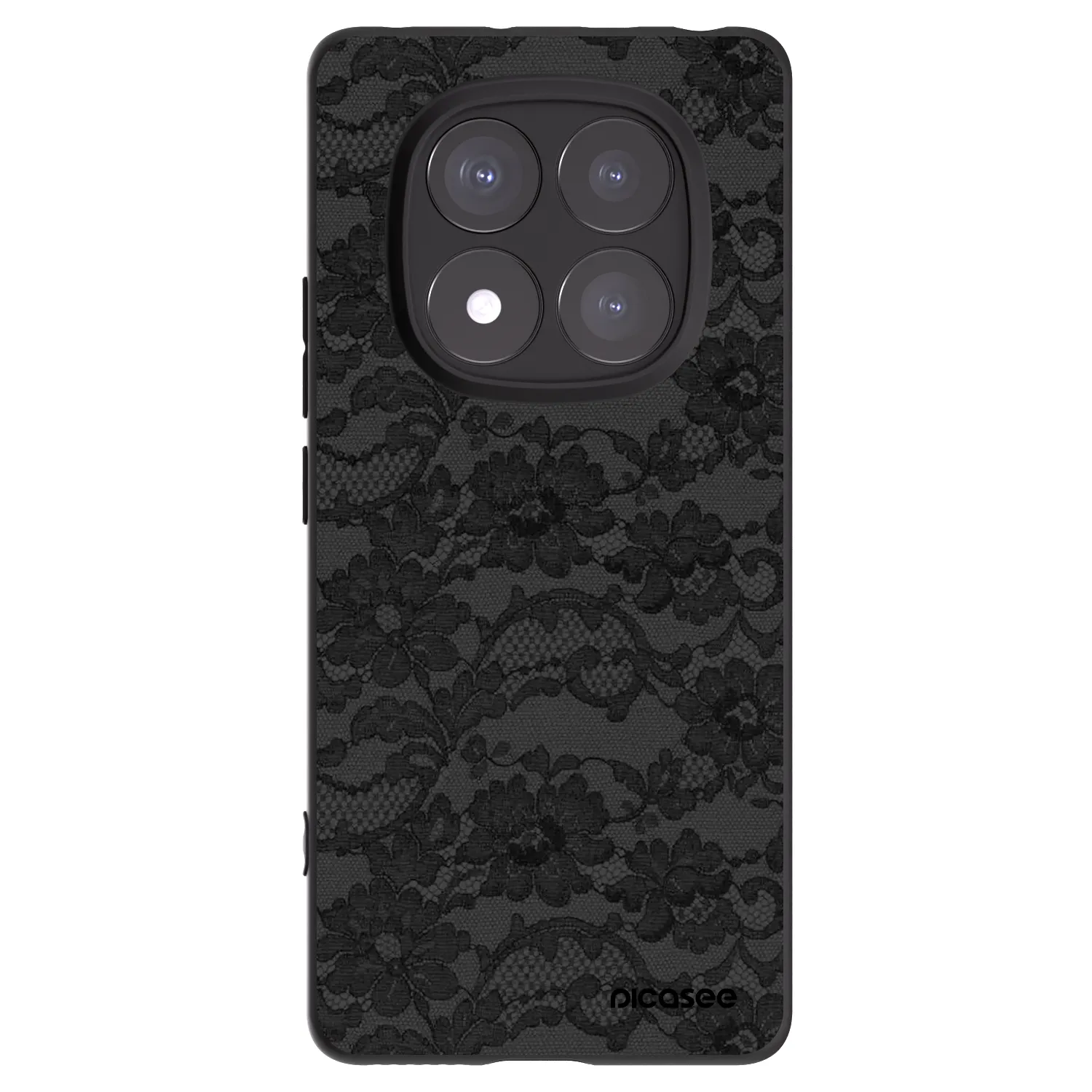 Picasee silikonowe czarne etui na Xiaomi Redmi Note 14 Pro 5G - Dark Elegance
