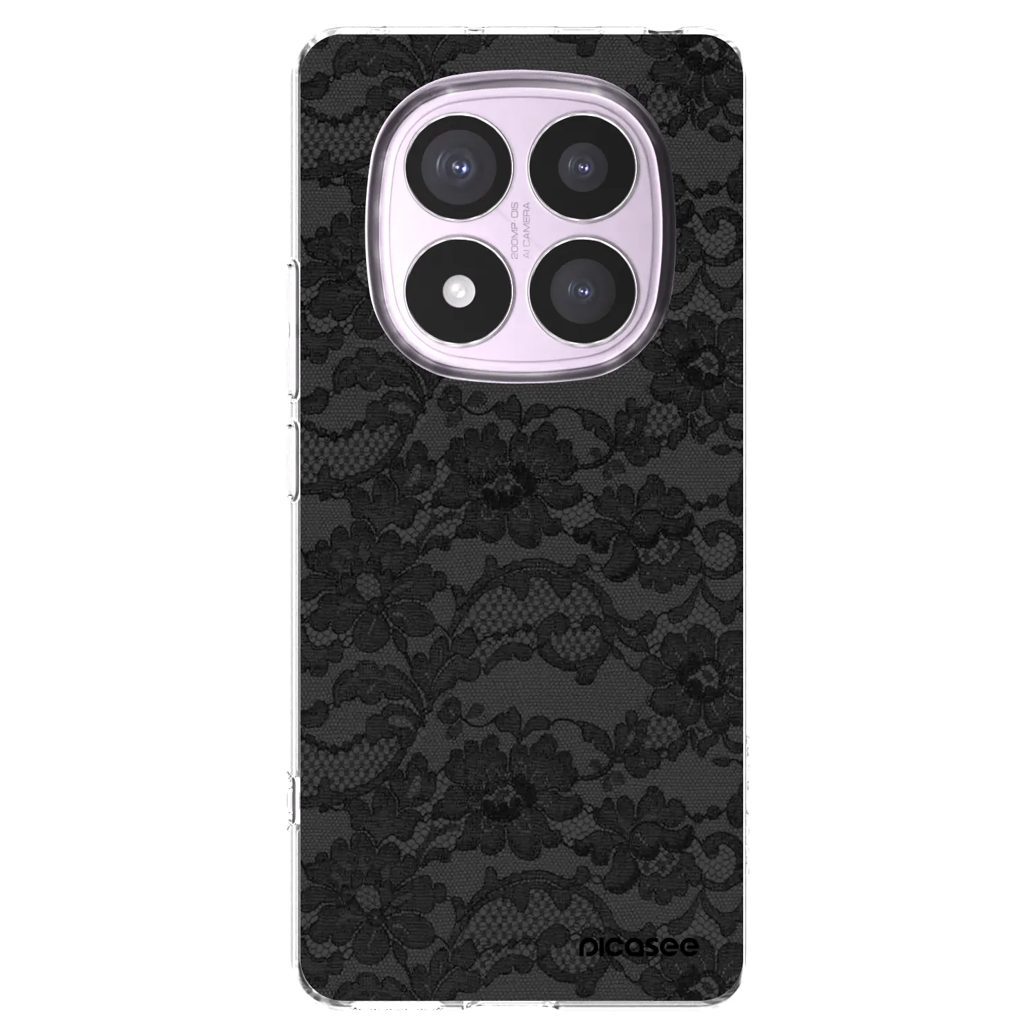 Picasee silikonowe przeźroczyste etui na Xiaomi Redmi Note 14 Pro 5G - Dark Elegance