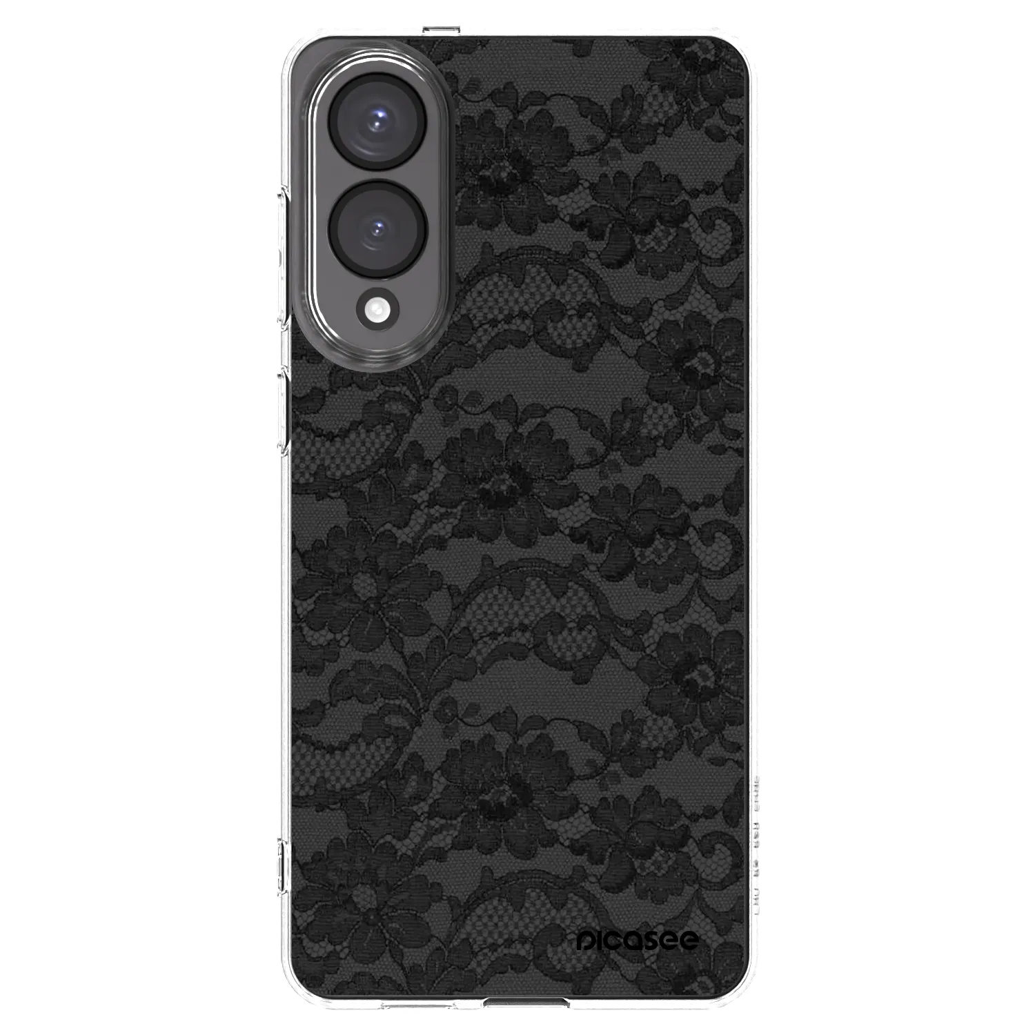 Picasee silikonowe przeźroczyste etui na Samsung Galaxy S25 Edge 5G - Dark Elegance