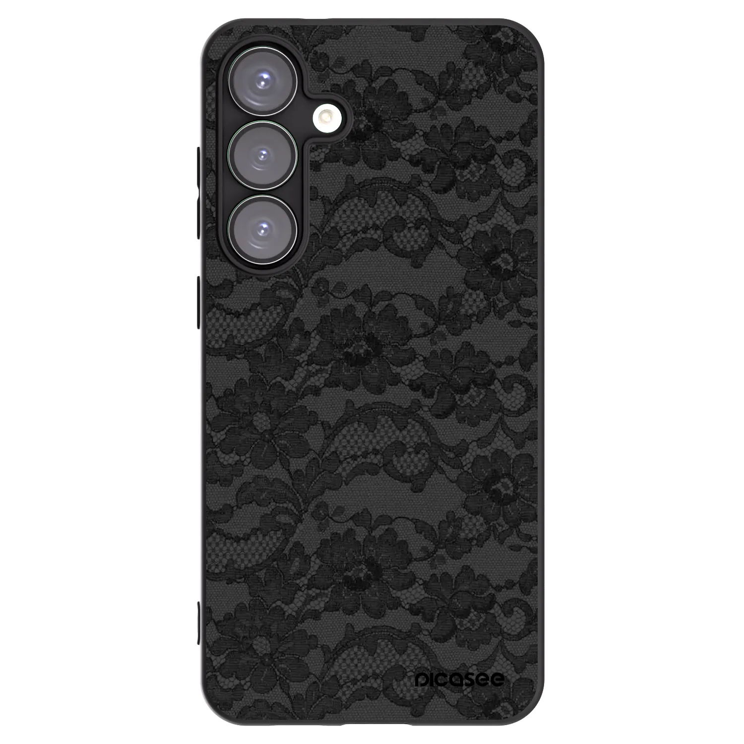 Picasee silikonowe czarne etui na Samsung Galaxy S25+ 5G - Dark Elegance
