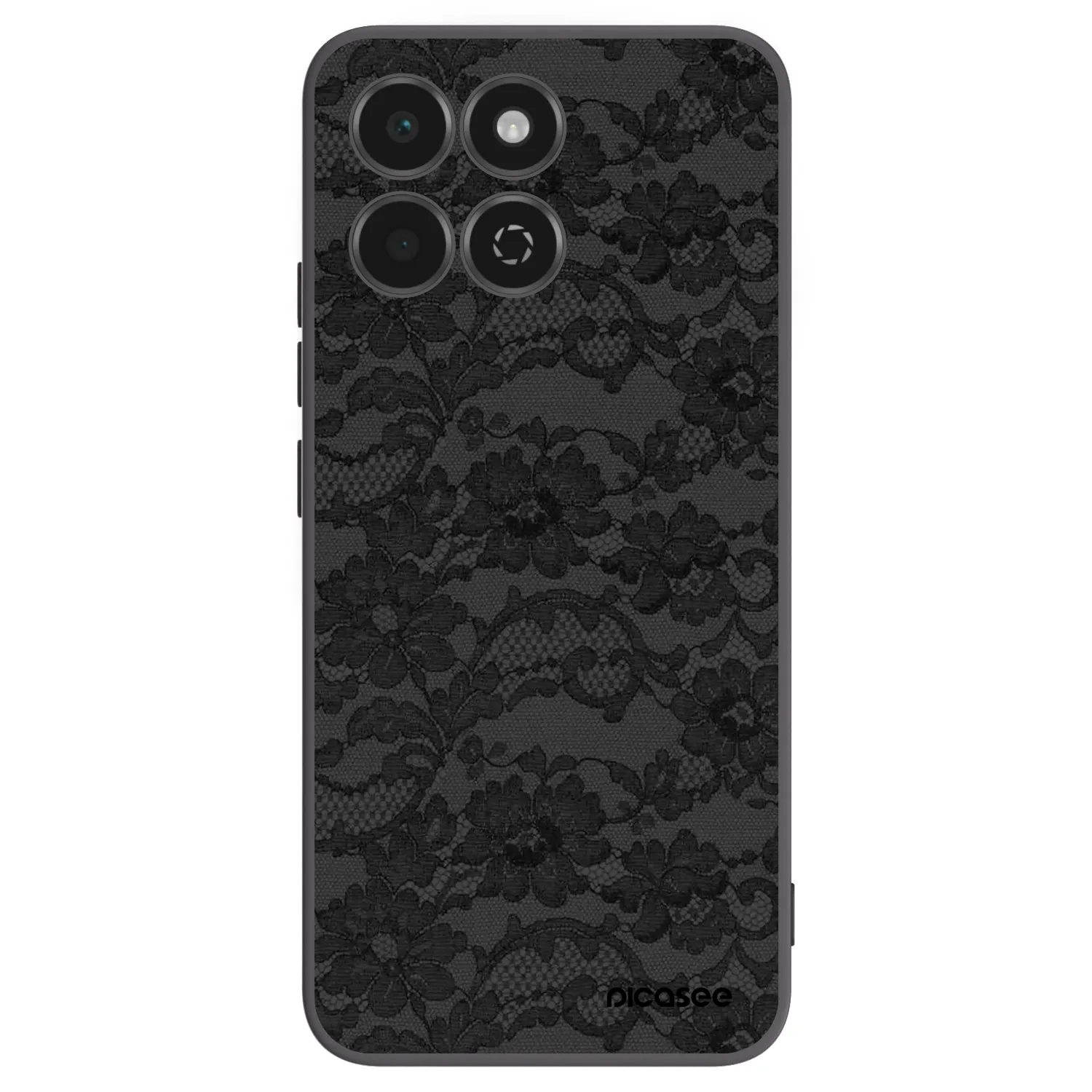 Picasee silikonowe czarne etui na Honor 200 Smart 5G - Dark Elegance