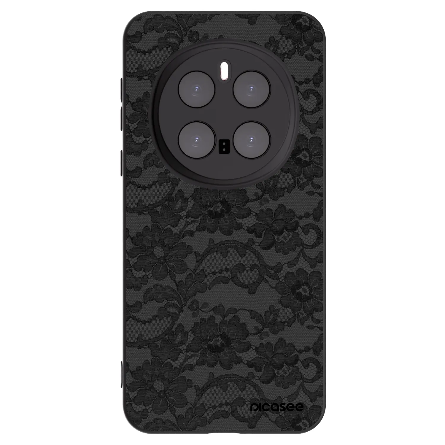 Picasee silikonowe czarne etui na Honor Magic7 Pro 5G - Dark Elegance