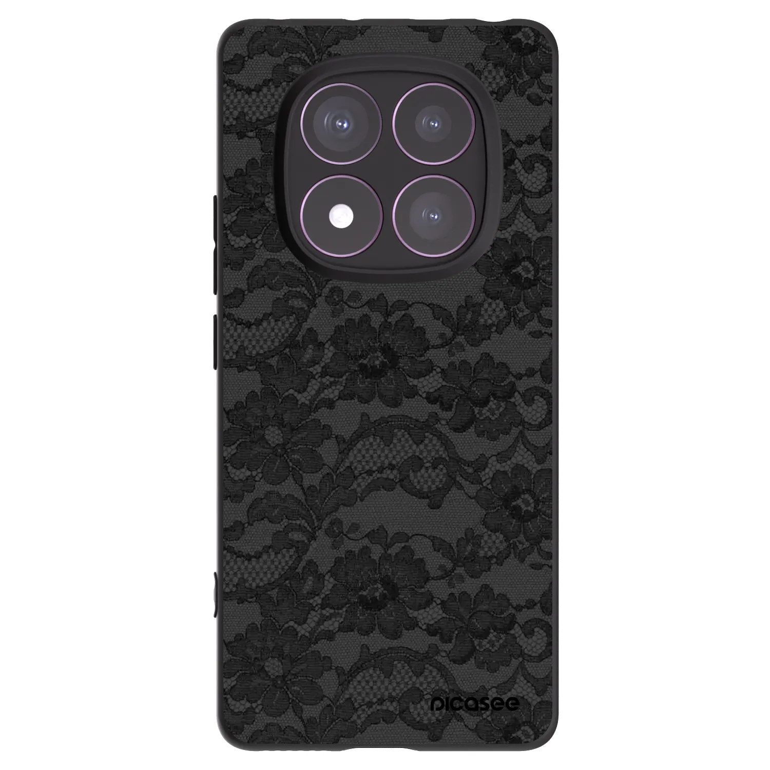 Picasee silikonowe czarne etui na Xiaomi Redmi Note 14 Pro 4G - Dark Elegance