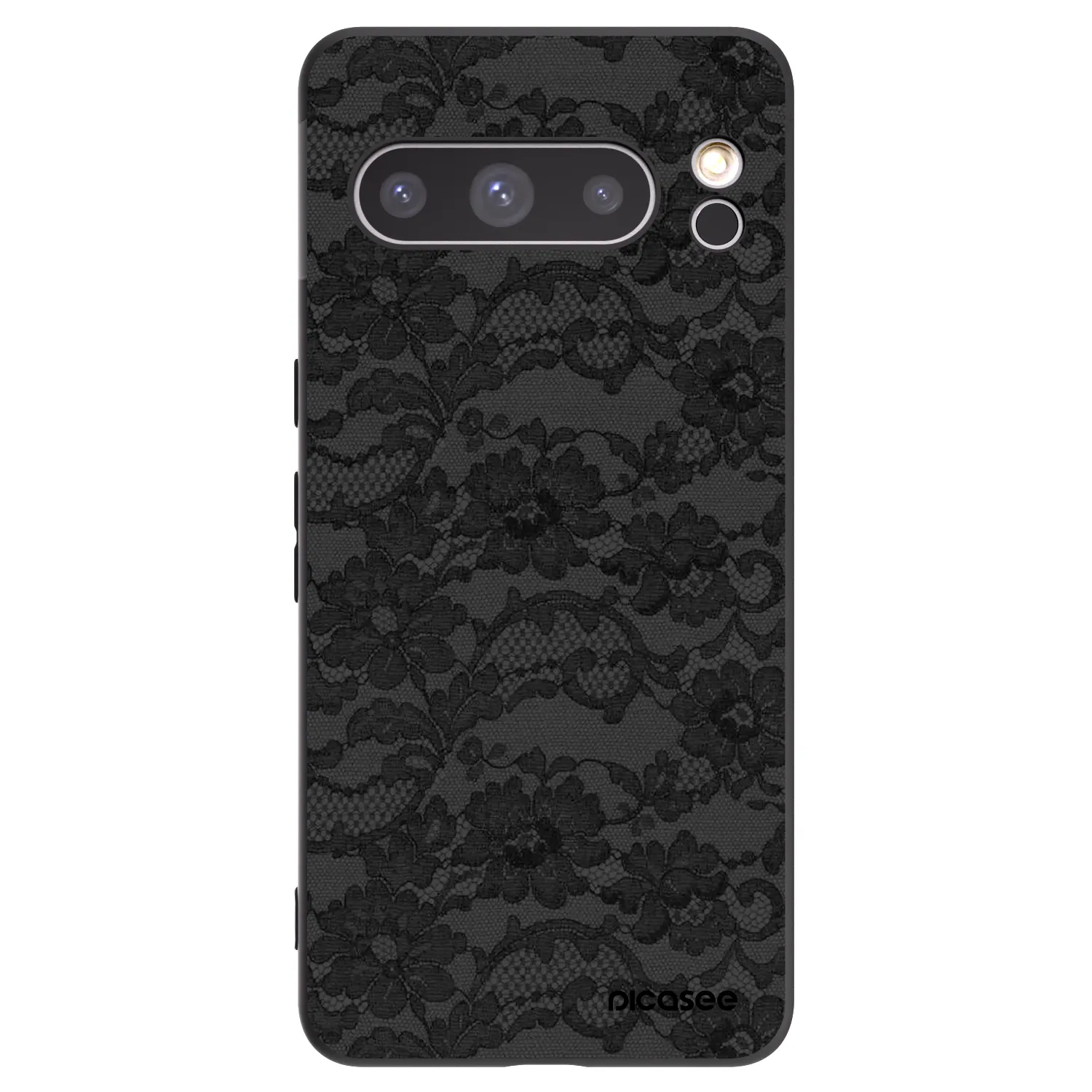 Picasee silikonowe czarne etui na Google Pixel 8 Pro - Dark Elegance