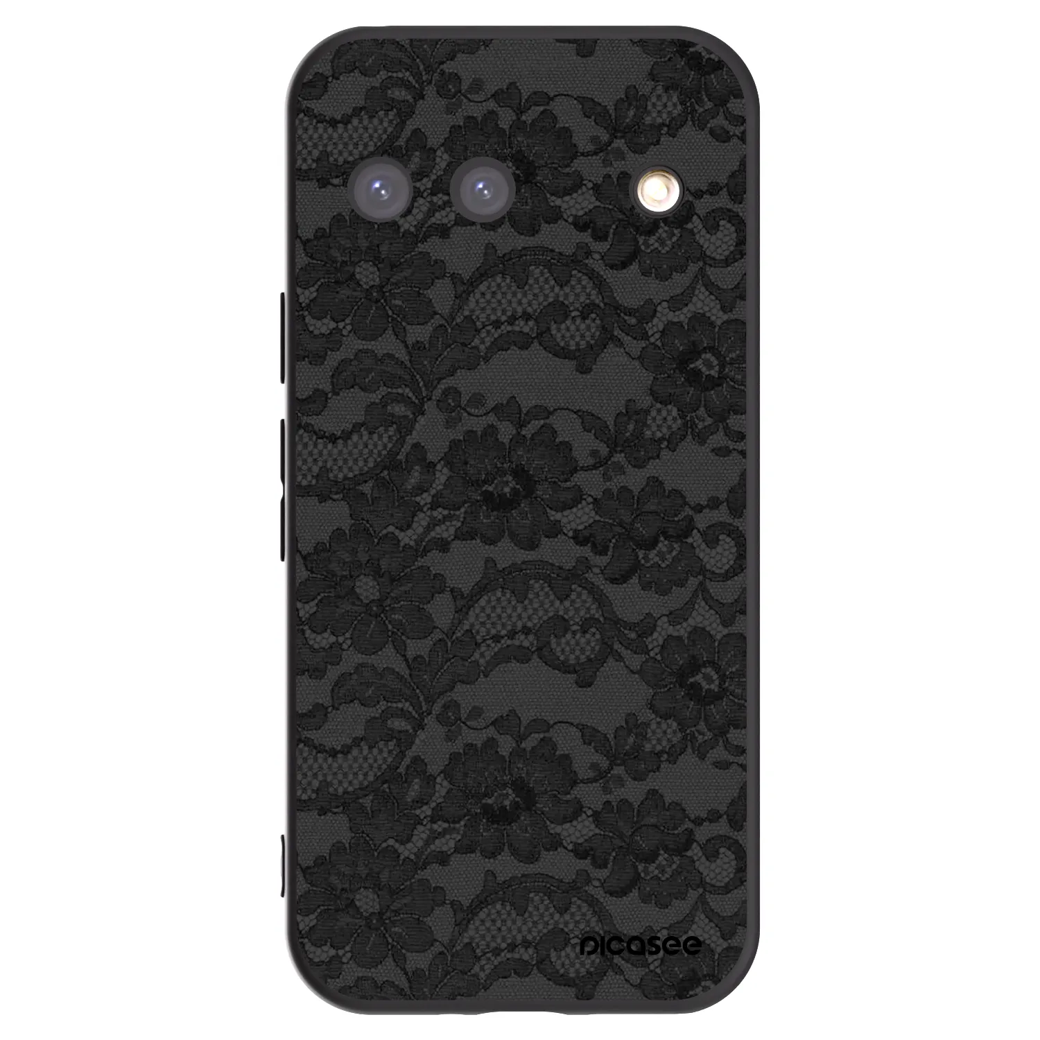 Picasee silikonowe czarne etui na Google Pixel 9 - Dark Elegance