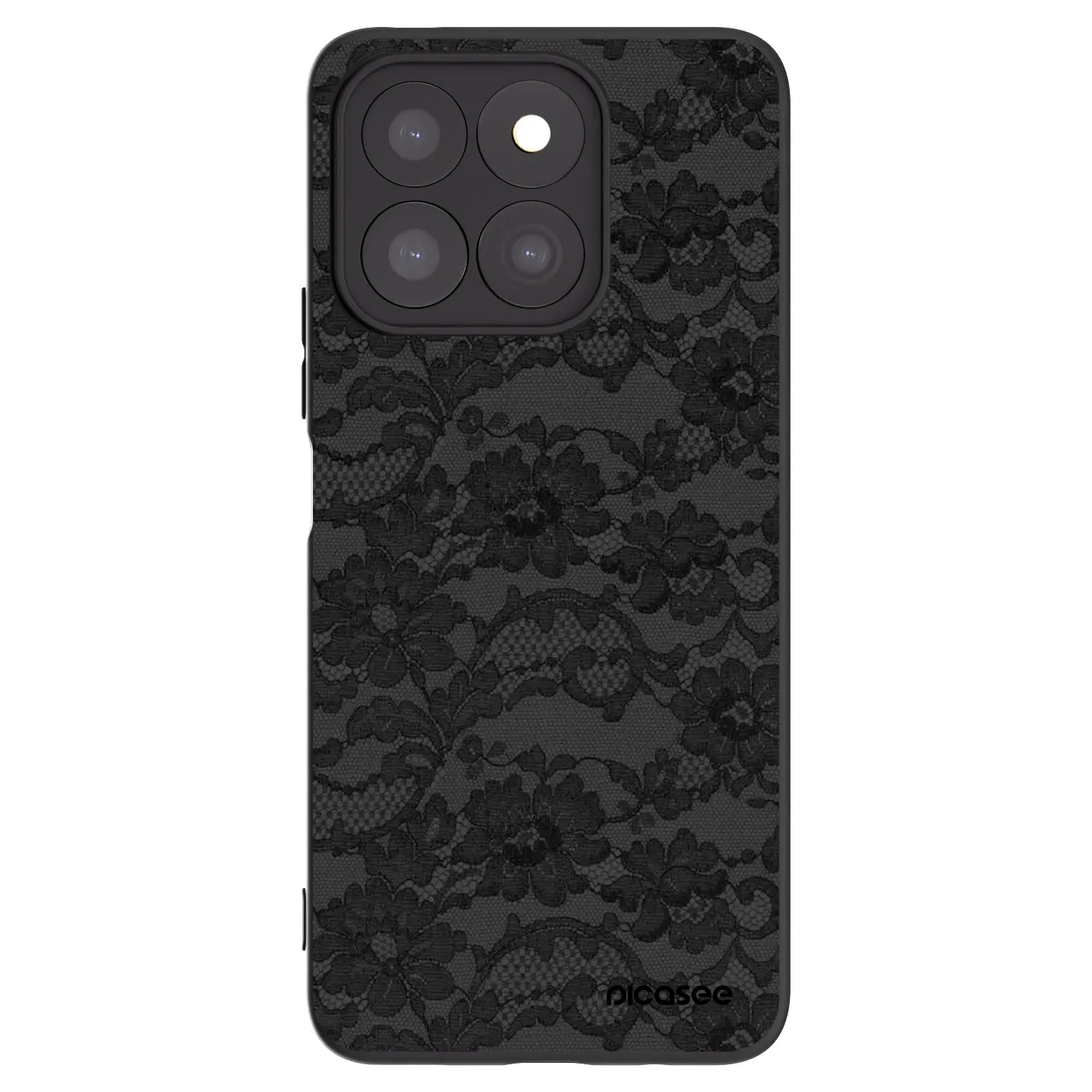 Picasee silikonowe czarne etui na Honor X8c - Dark Elegance