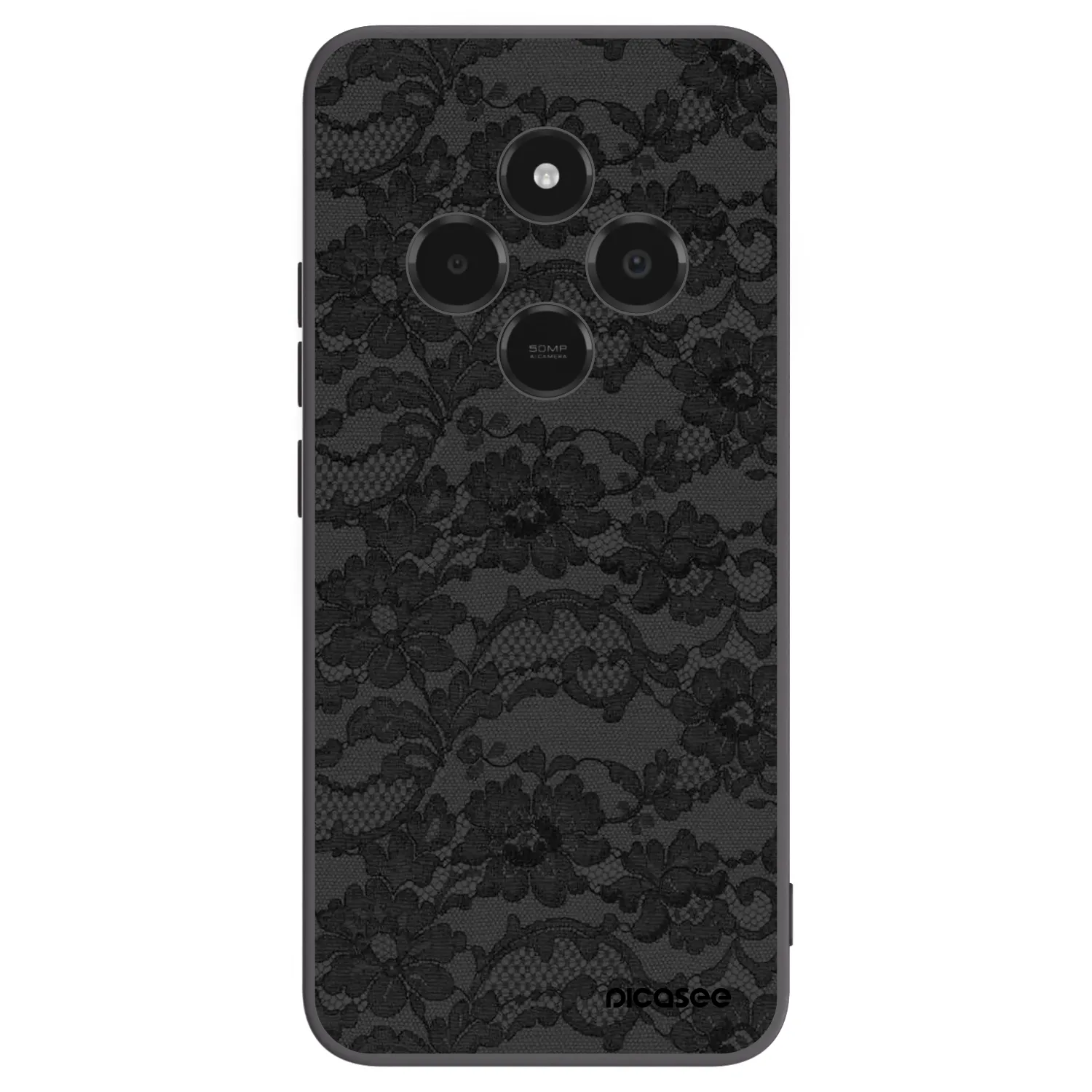 Picasee silikonowe czarne etui na Xiaomi Poco C75 - Dark Elegance