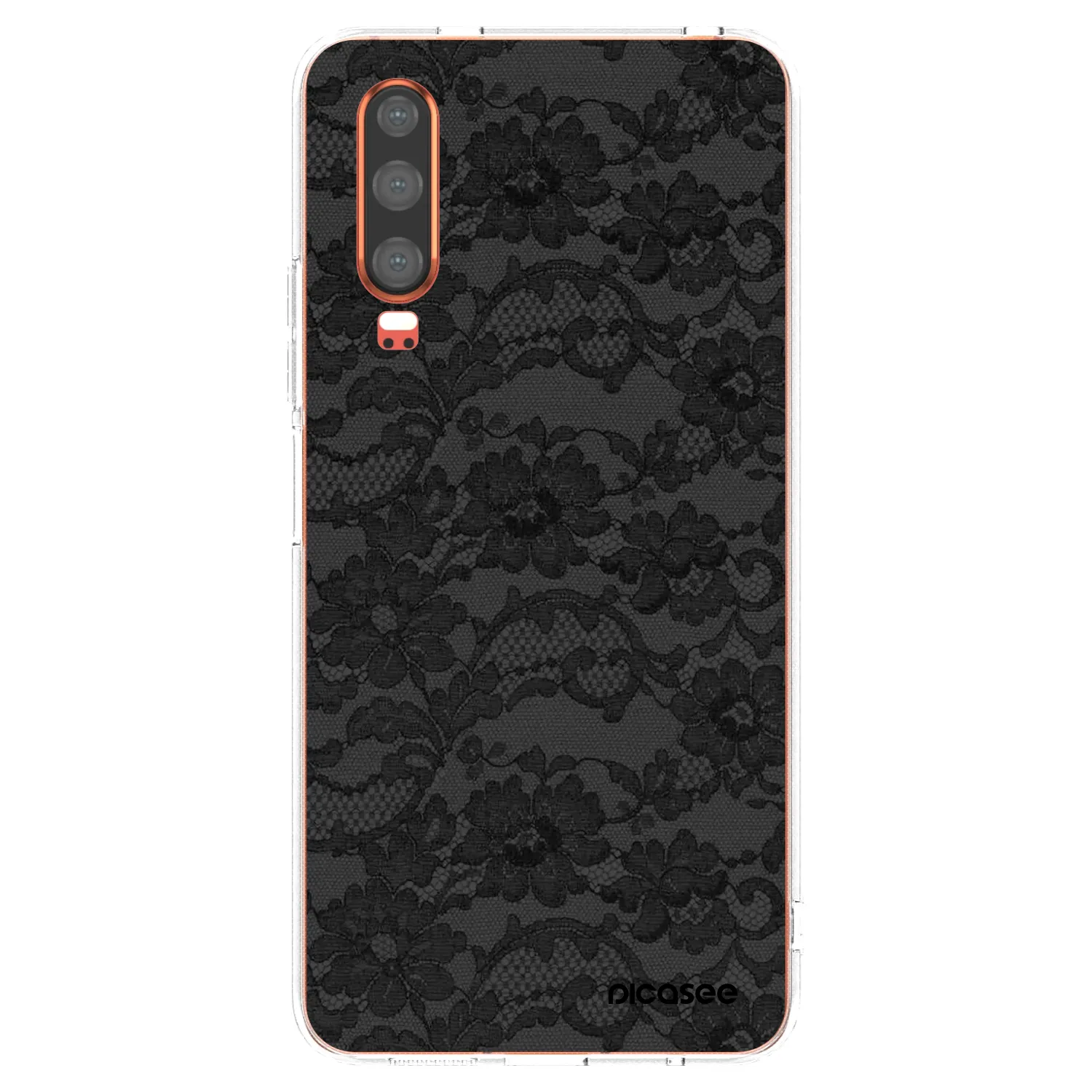 Picasee silikonowe przeźroczyste etui na Huawei P30 - Dark Elegance