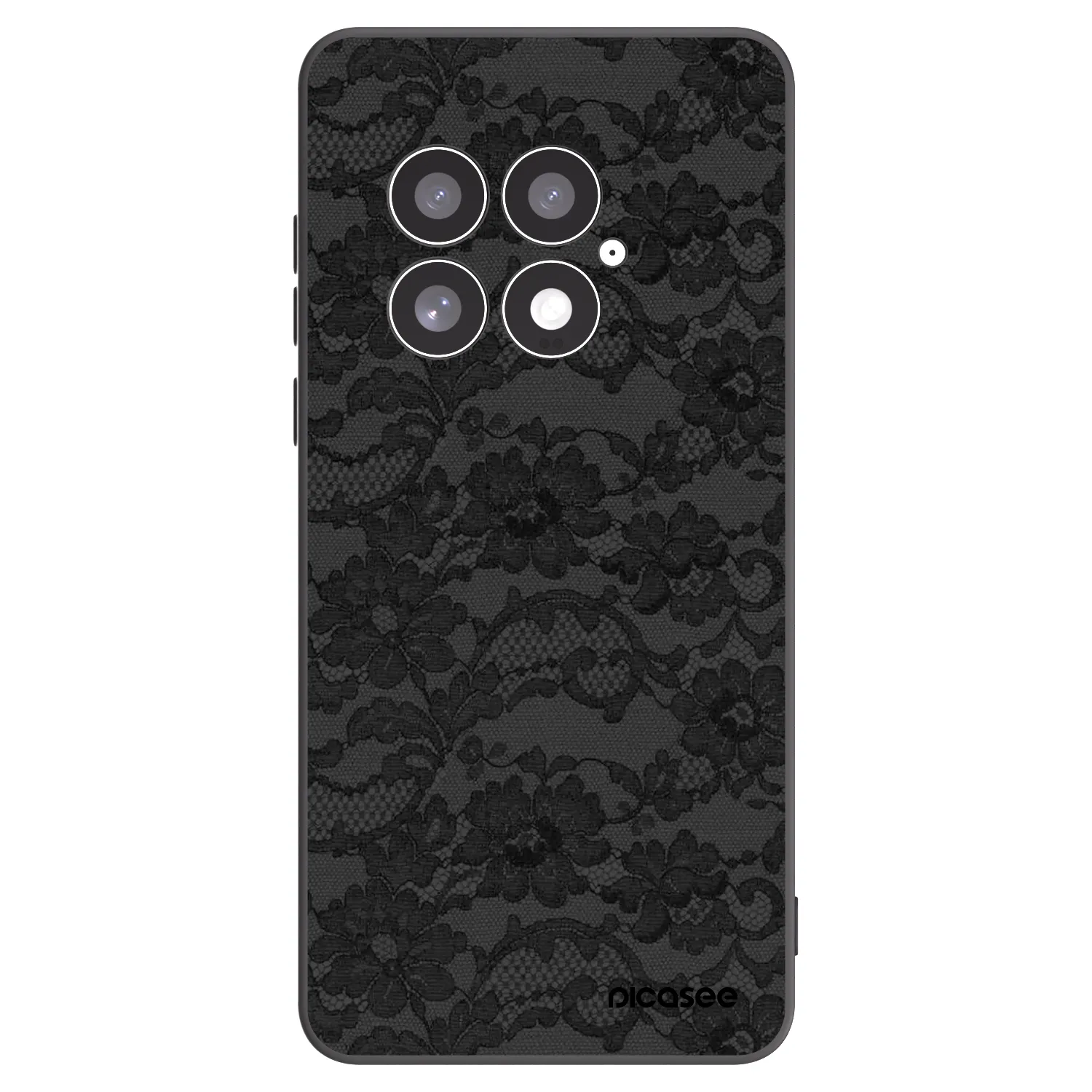Picasee silikonowe czarne etui na OnePlus 13 5G - Dark Elegance