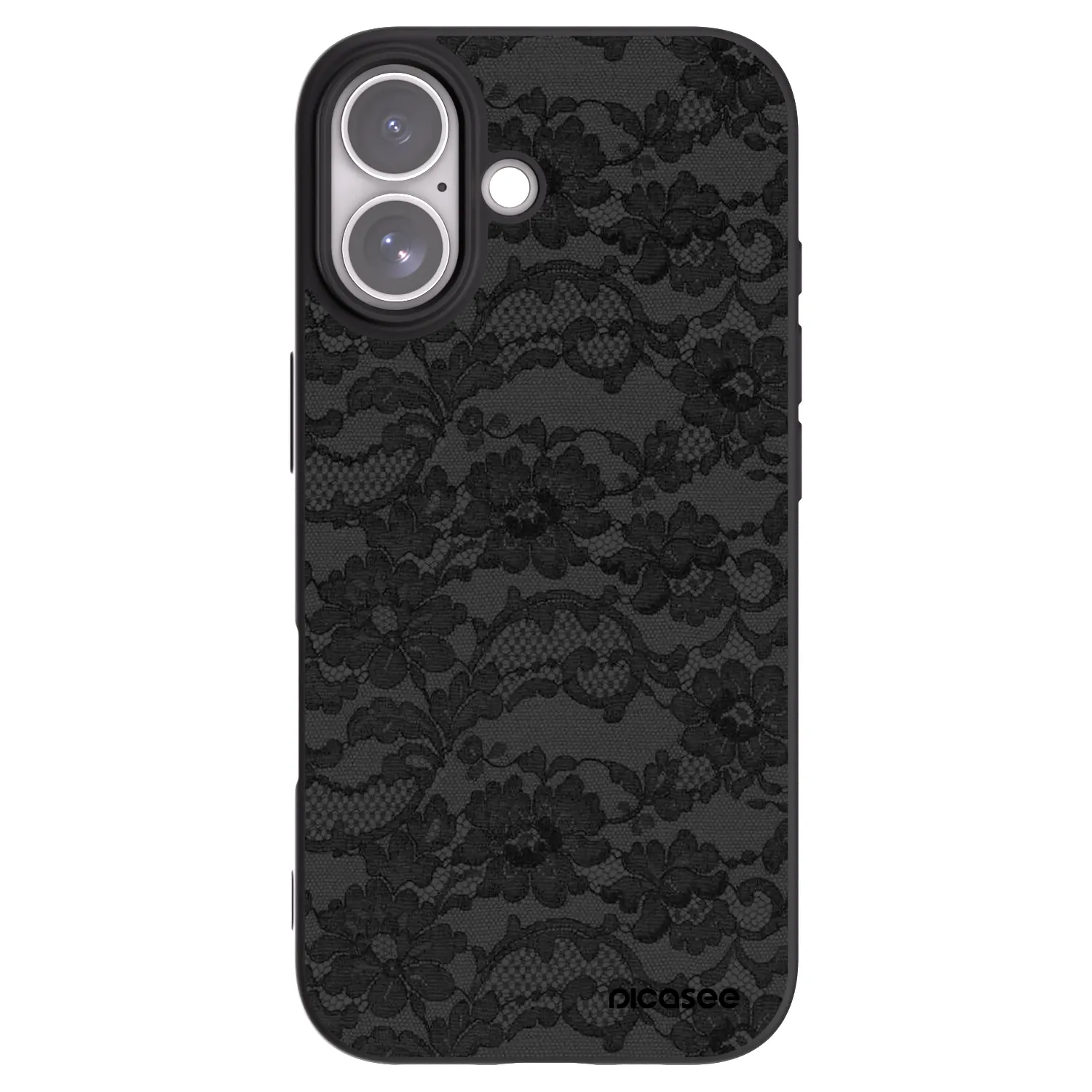 Picasee silikonowe czarne etui na Apple iPhone 17 - Dark Elegance