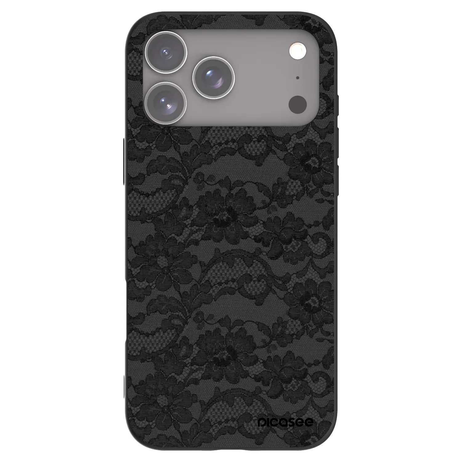 Picasee silikonowe czarne etui na Apple iPhone 17 Pro Max - Dark Elegance