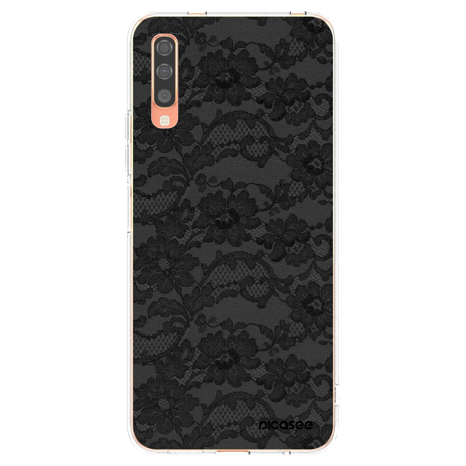 Picasee silikonowe przeźroczyste etui na Samsung Galaxy A70 A705F - Dark Elegance