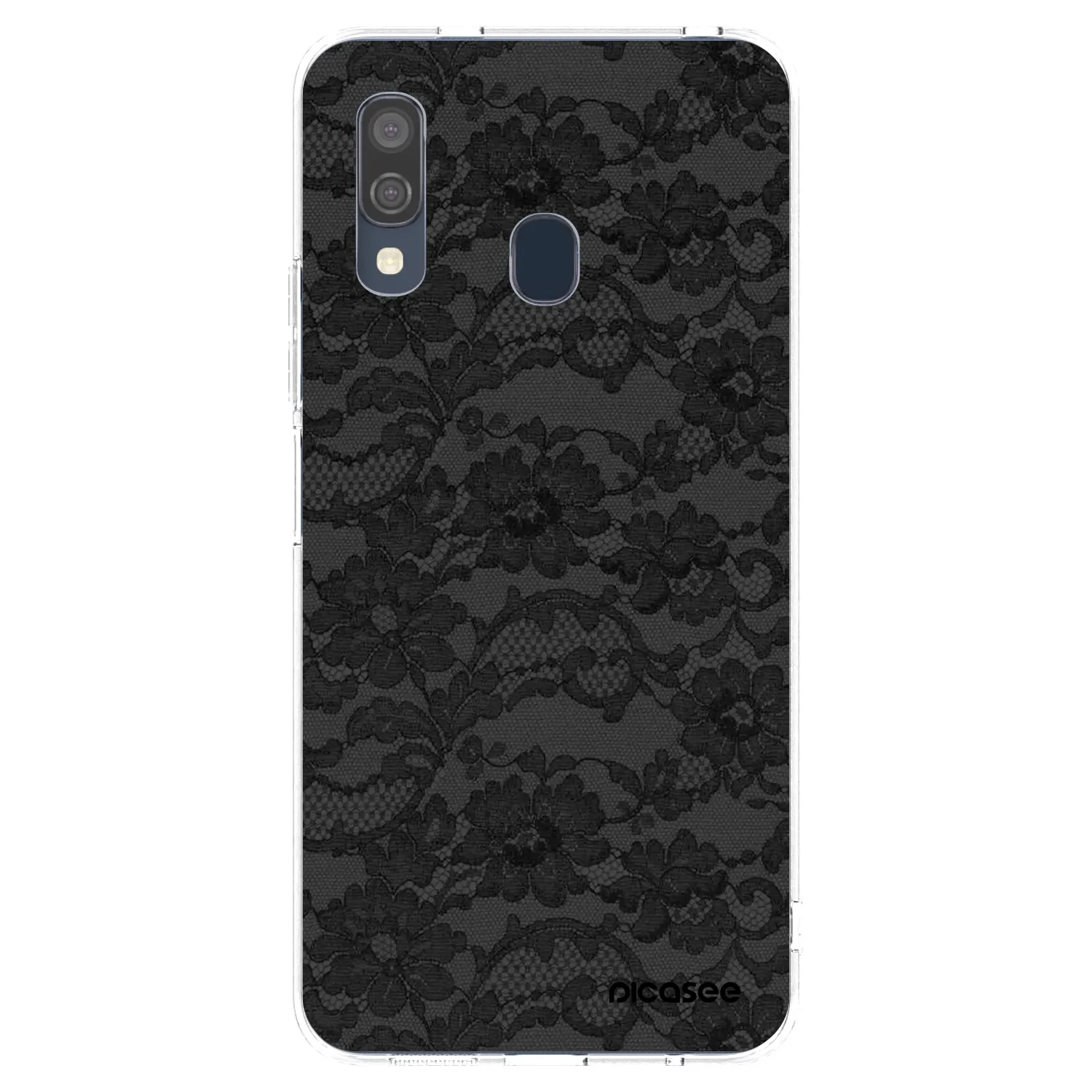 Picasee silikonowe przeźroczyste etui na Samsung Galaxy A40 A405F - Dark Elegance