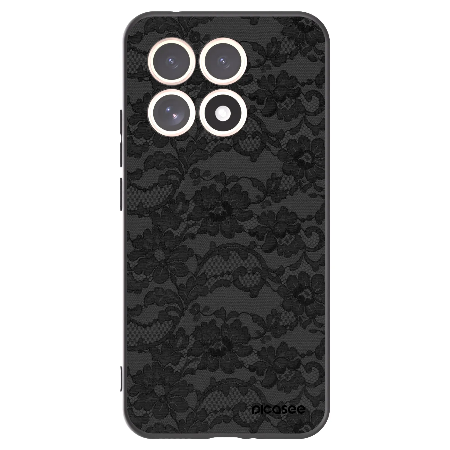 Picasee silikonowe czarne etui na Xiaomi 15T - Dark Elegance