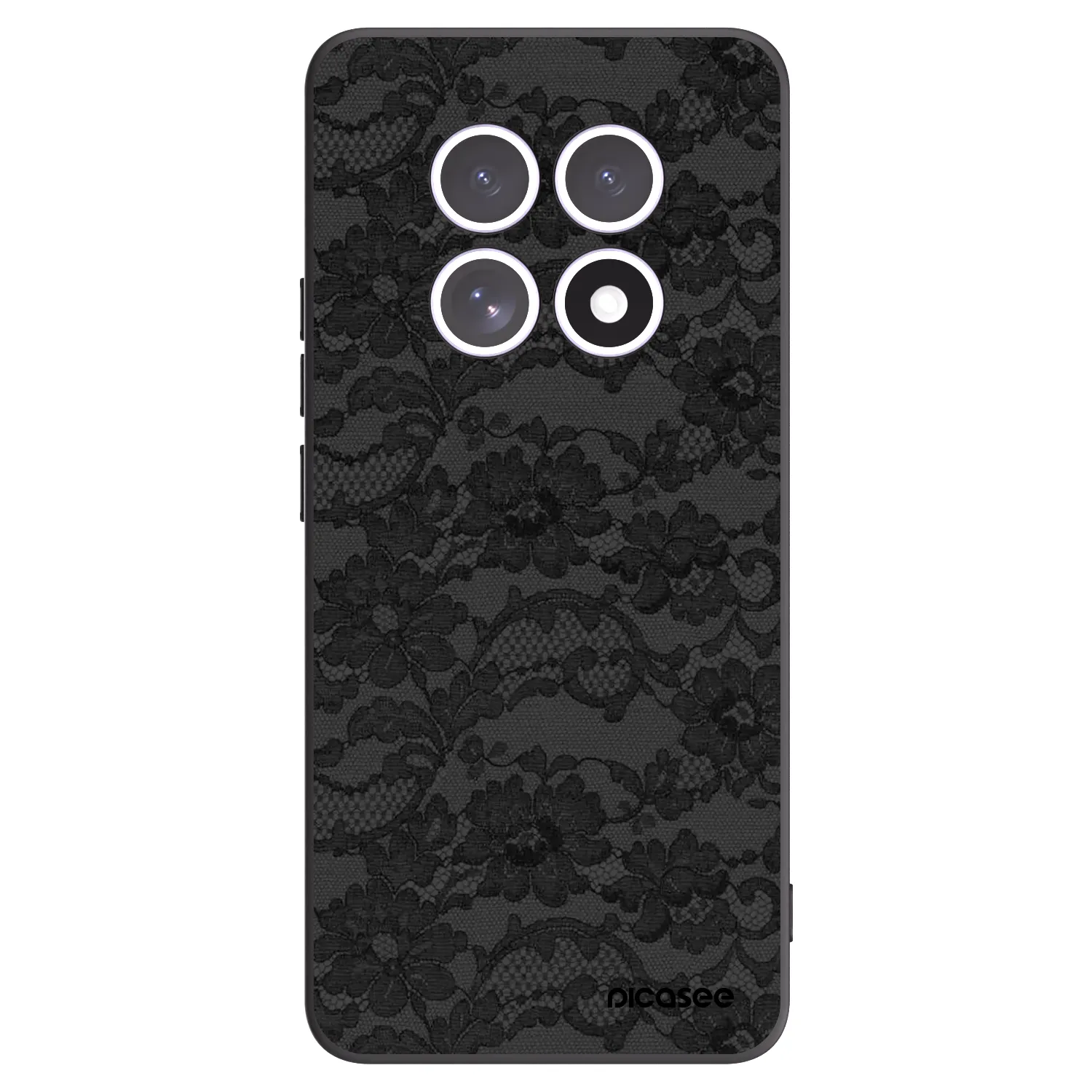 Picasee silikonowe czarne etui na Xiaomi Redmi Note 15 - Dark Elegance