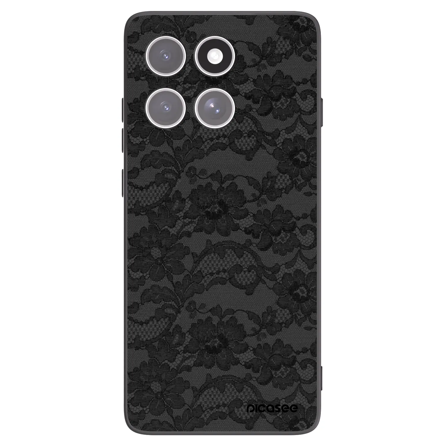 Picasee silikonowe czarne etui na Motorola Edge 60 Fusion - Dark Elegance