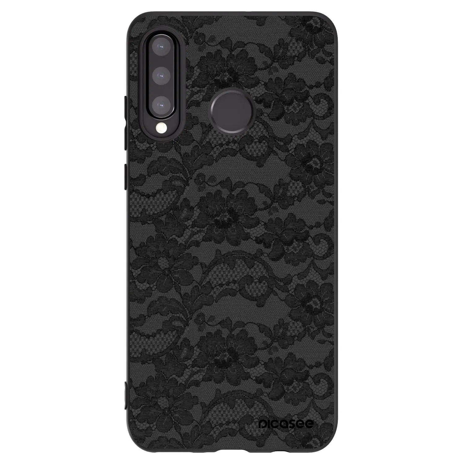Picasee silikonowe czarne etui na Huawei P30 Lite - Dark Elegance