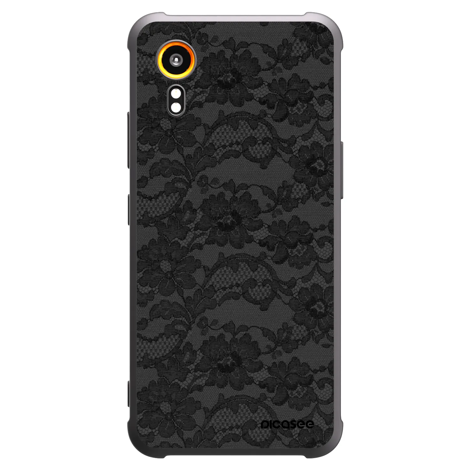 Picasee silikonowe czarne etui na Samsung Galaxy Xcover 7 - Dark Elegance