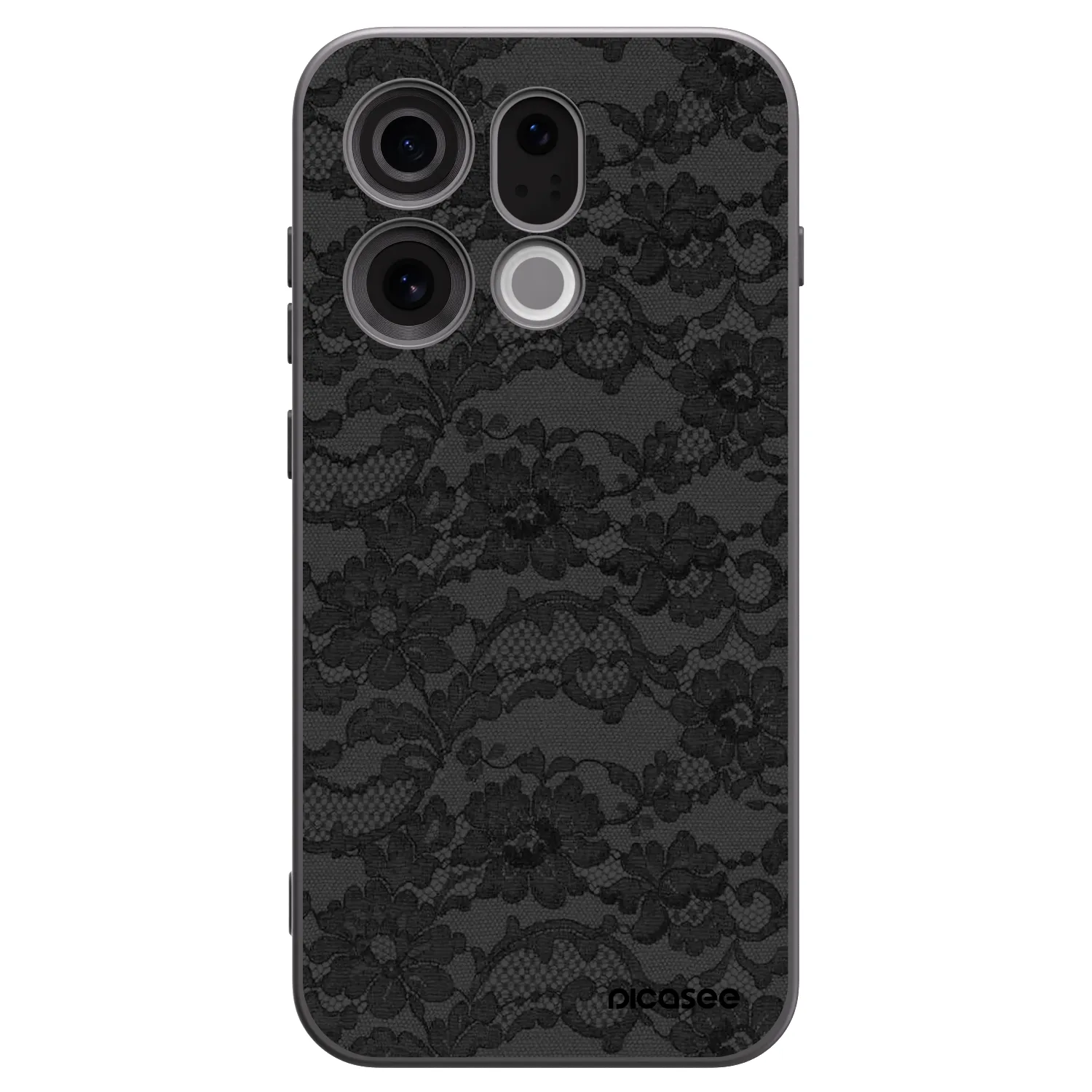 Picasee silikonowe czarne etui na OPPO Find X9 - Dark Elegance