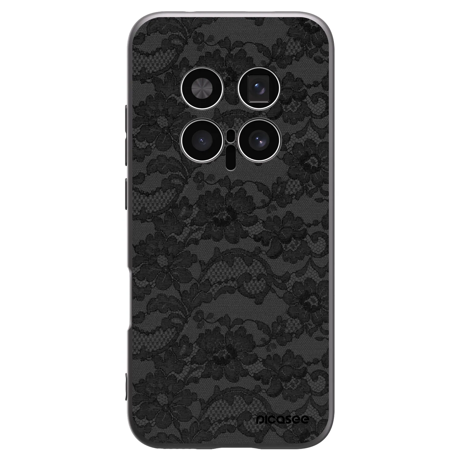 Picasee silikonowe czarne etui na Honor Magic8 Pro 5G - Dark Elegance