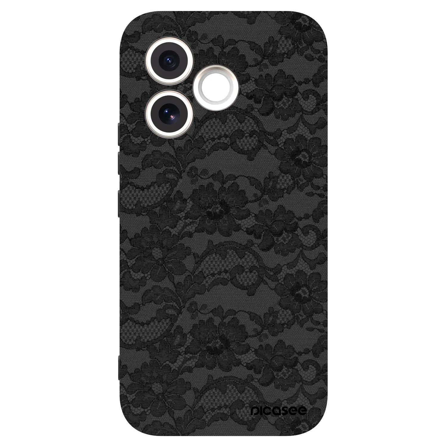 Picasee silikonowe czarne etui na Honor 600 Lite - Dark Elegance