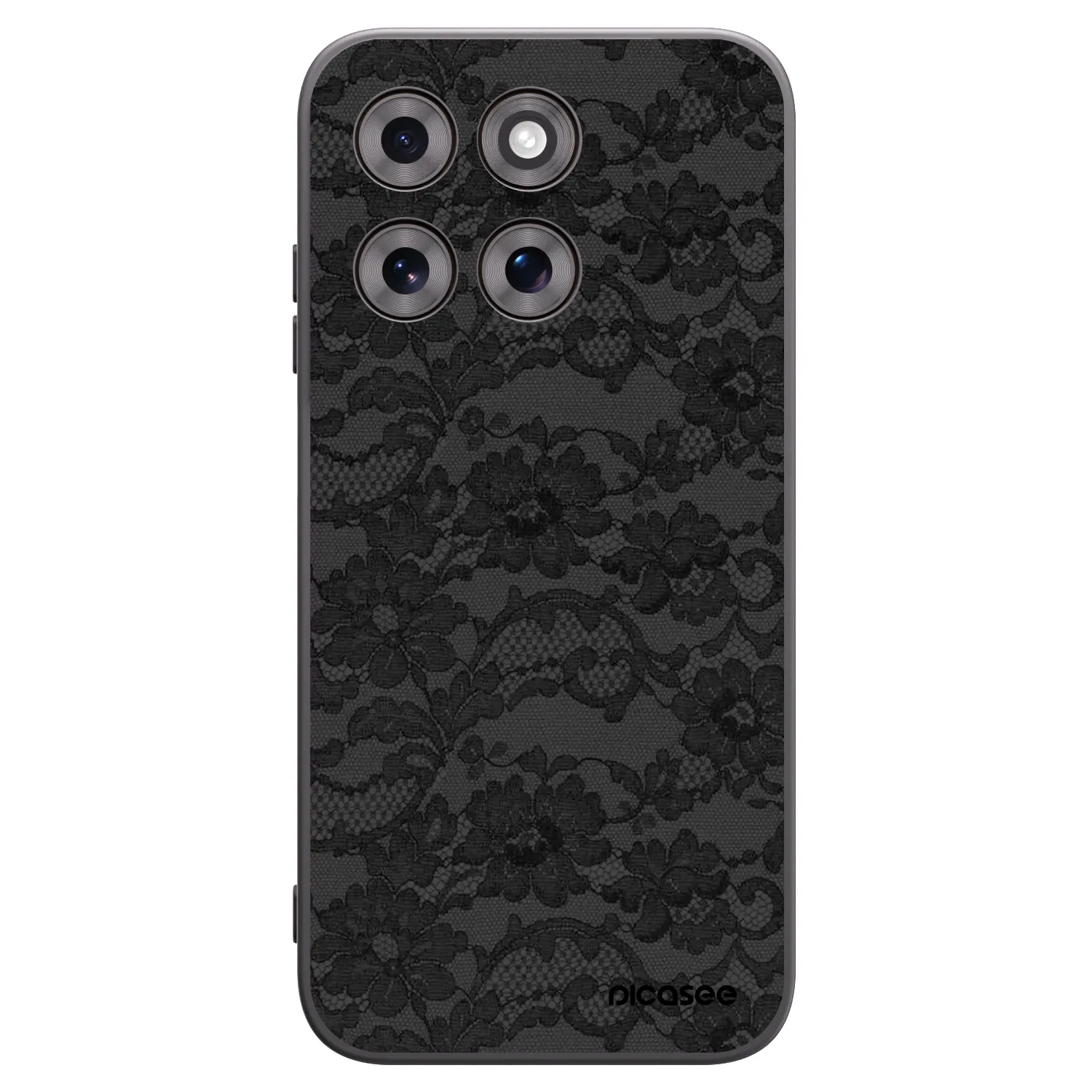 Picasee silikonowe czarne etui na Motorola Moto G77 - Dark Elegance