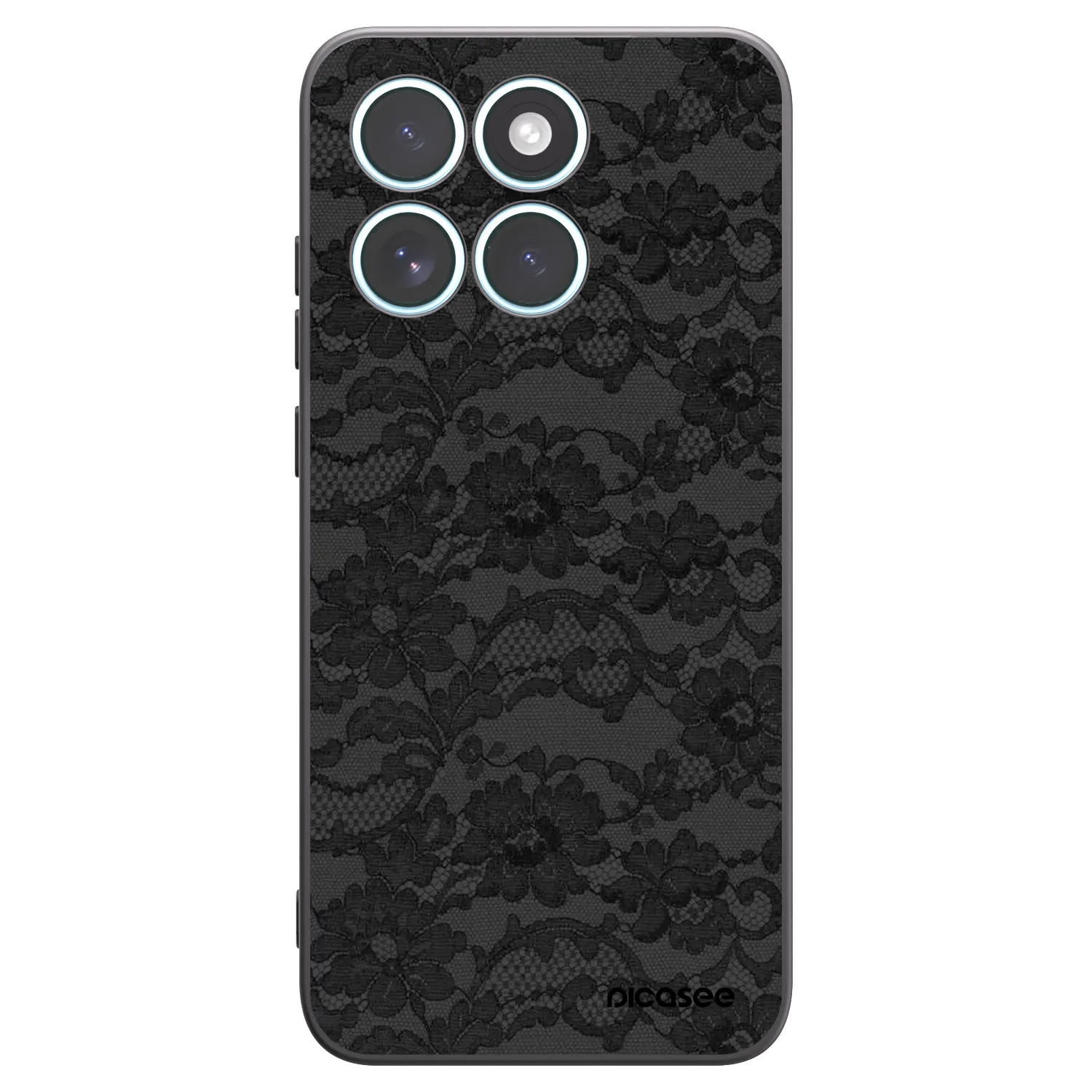Picasee silikonowe czarne etui na Motorola Edge 70 Fusion - Dark Elegance