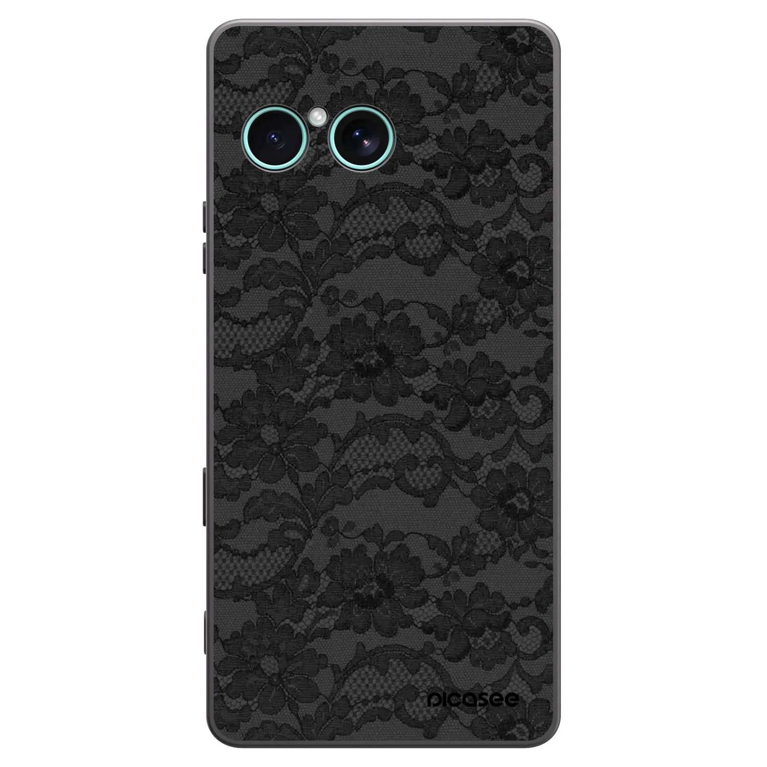 Picasee silikonowe czarne etui na Sony Xperia 10 VII - Dark Elegance