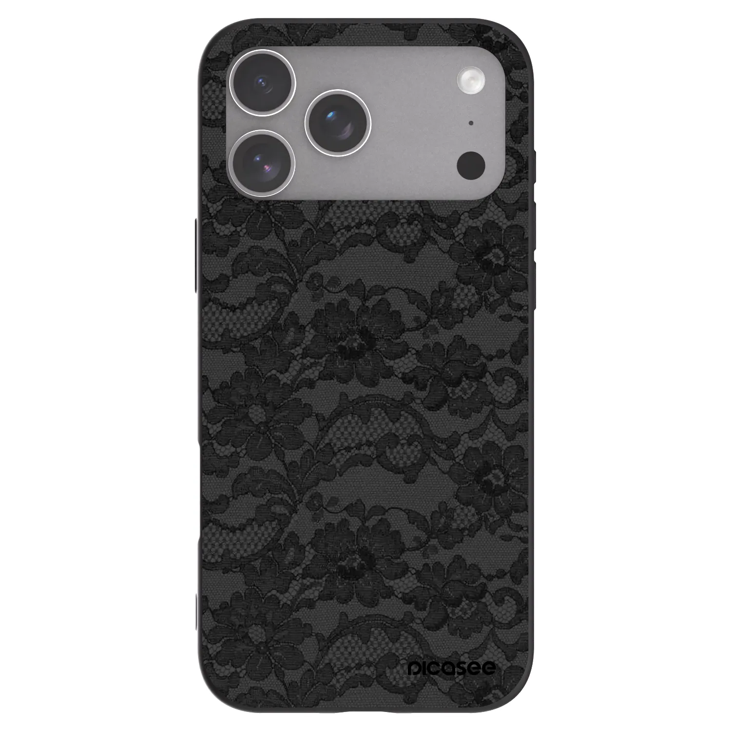 Picasee silikonowe czarne etui na Apple iPhone 18 Pro Max - Dark Elegance