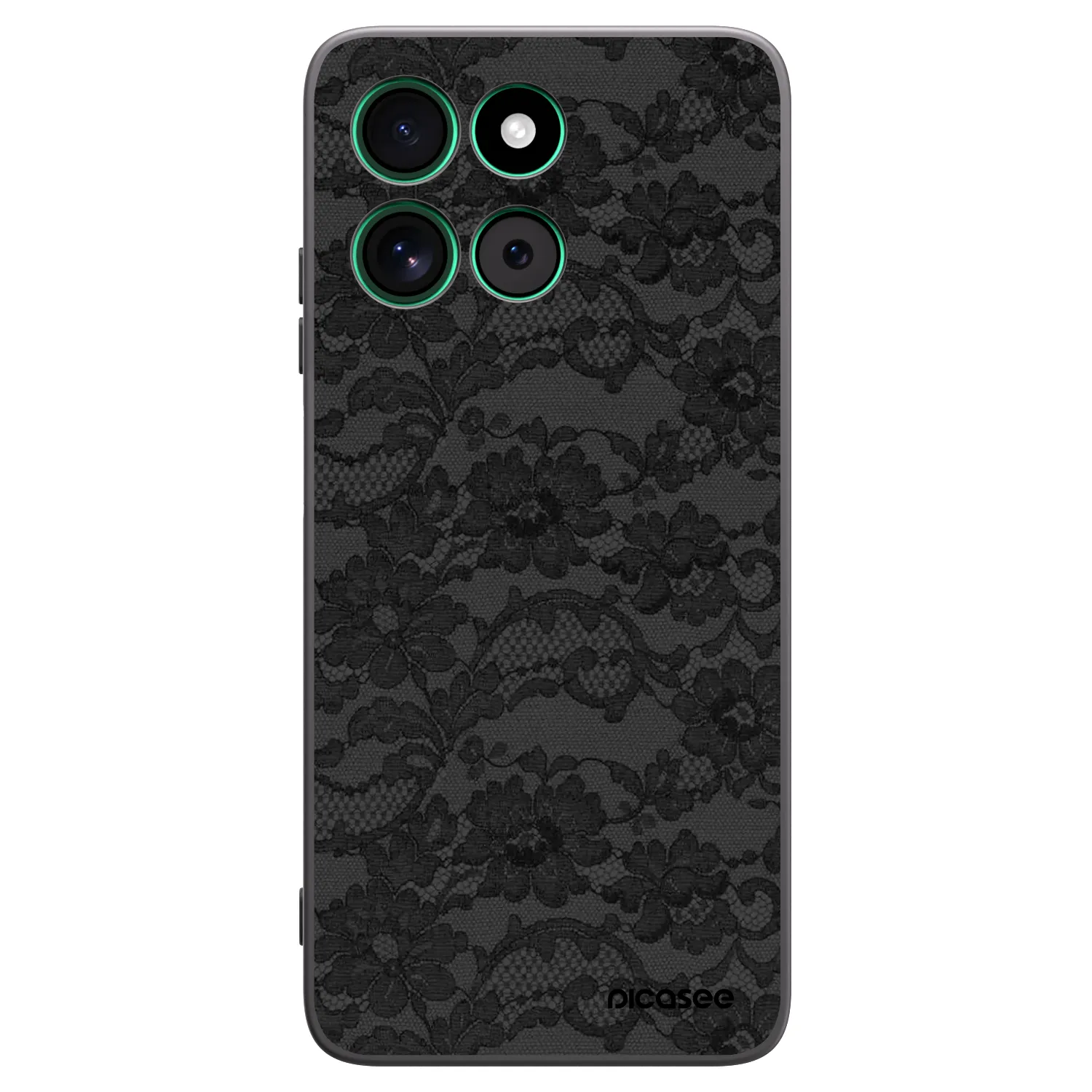 Picasee silikonowe czarne etui na Motorola Moto G57 Power - Dark Elegance