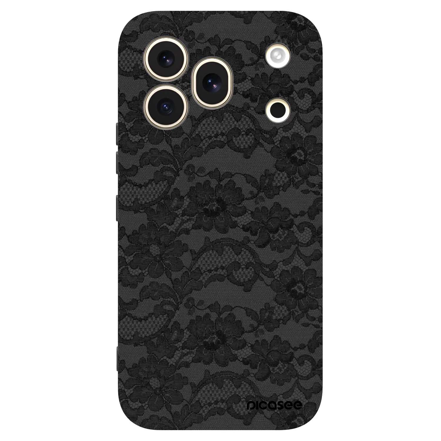 Picasee silikonowe czarne etui na Honor 600 Pro - Dark Elegance