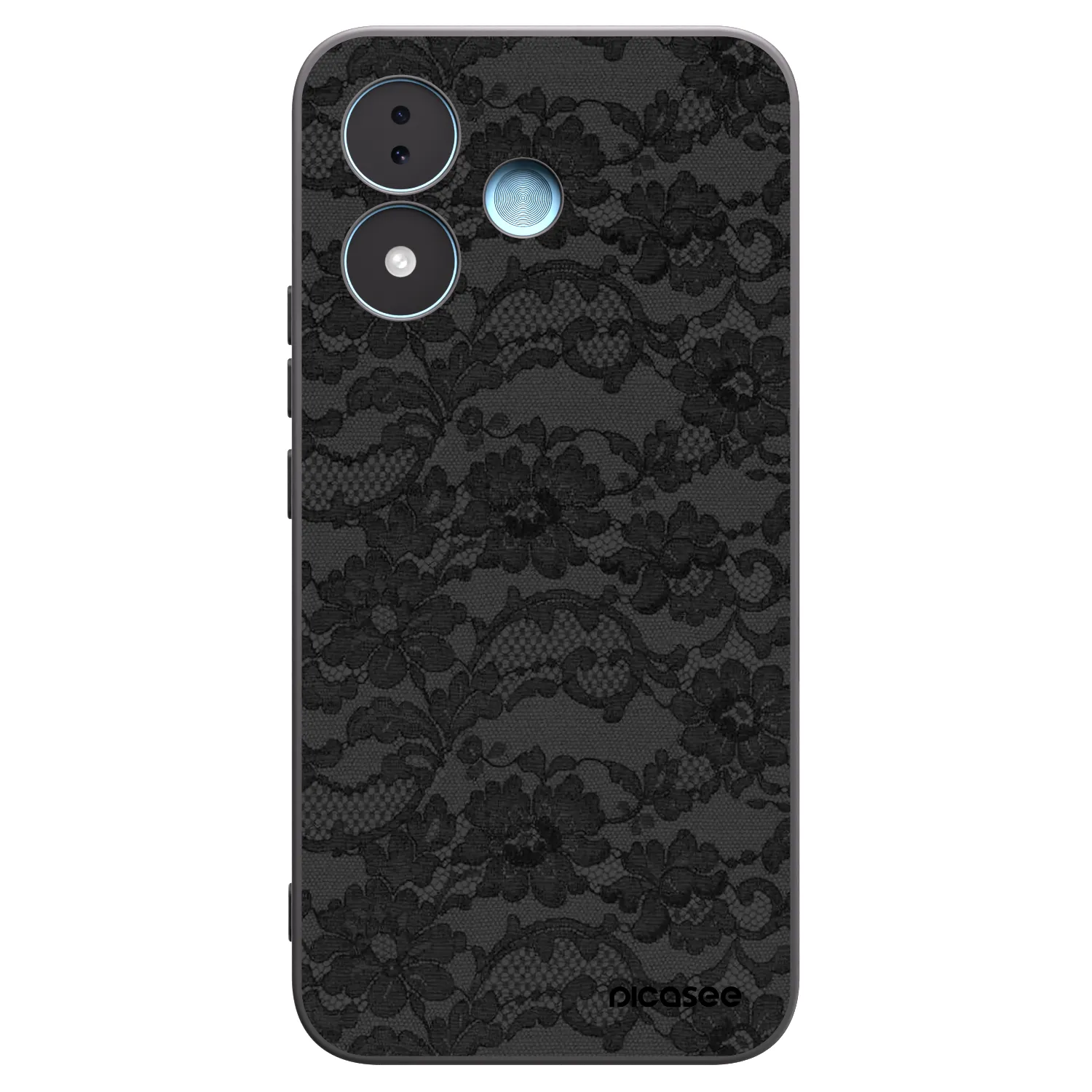 Picasee silikonowe czarne etui na Xiaomi Redmi Note 17 5G - Dark Elegance